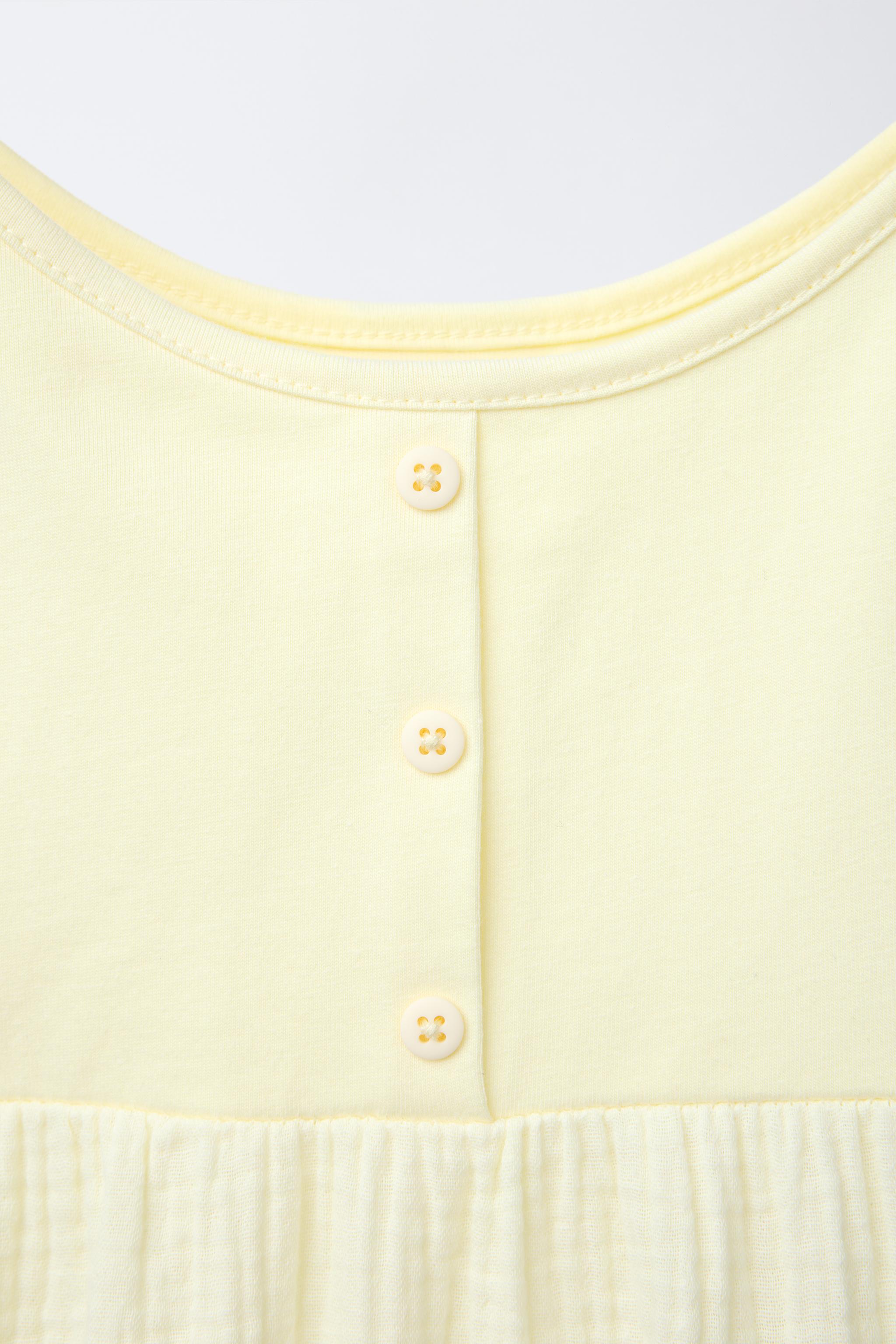 COMBINATION TEXTURED PANEL DRESS