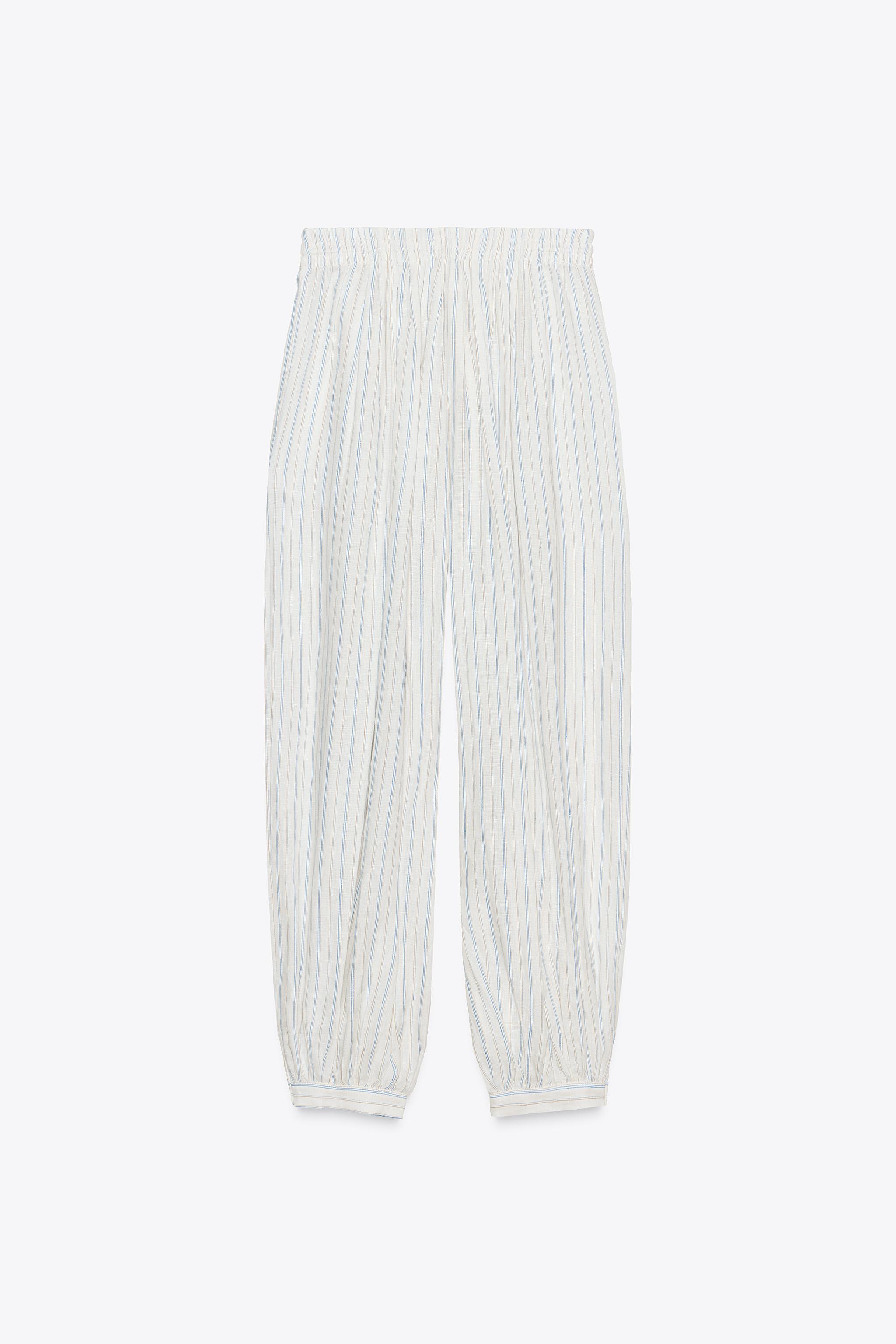 ZW COLLECTION STRIPED BALLOON PANTS