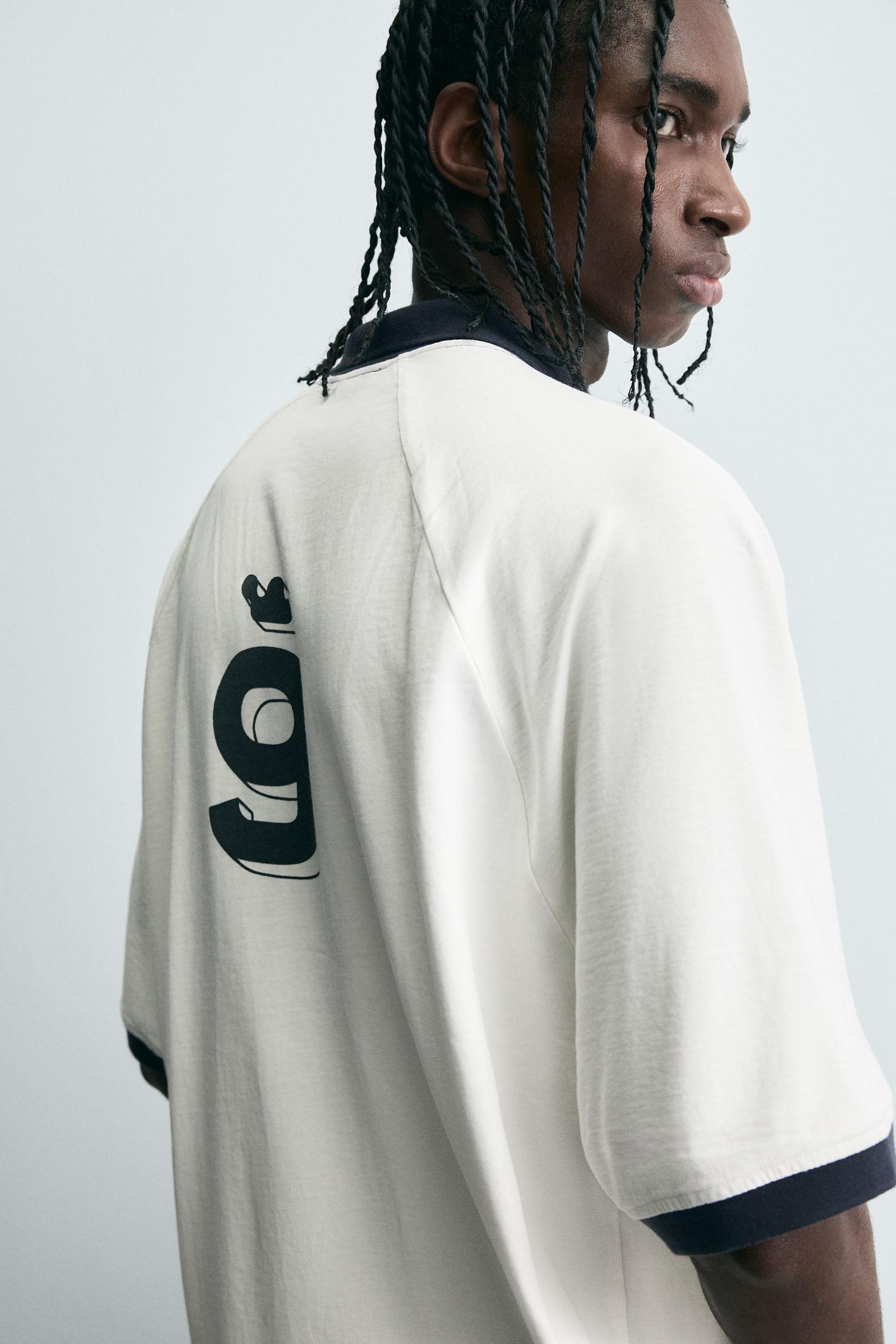 RETRO SOCCER PRINTED POLO SHIRT