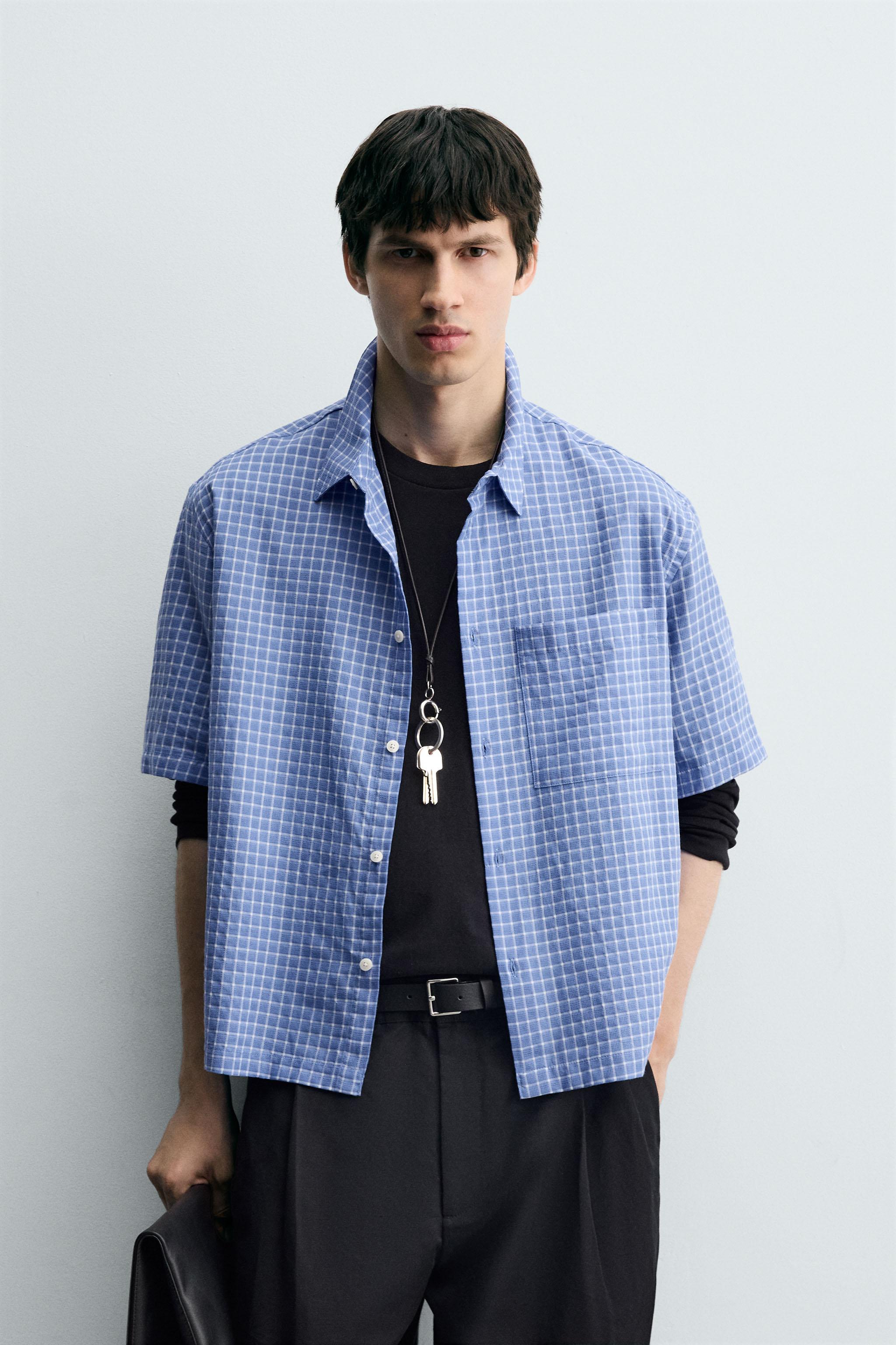 PLAID BOXY FIT SHIRT