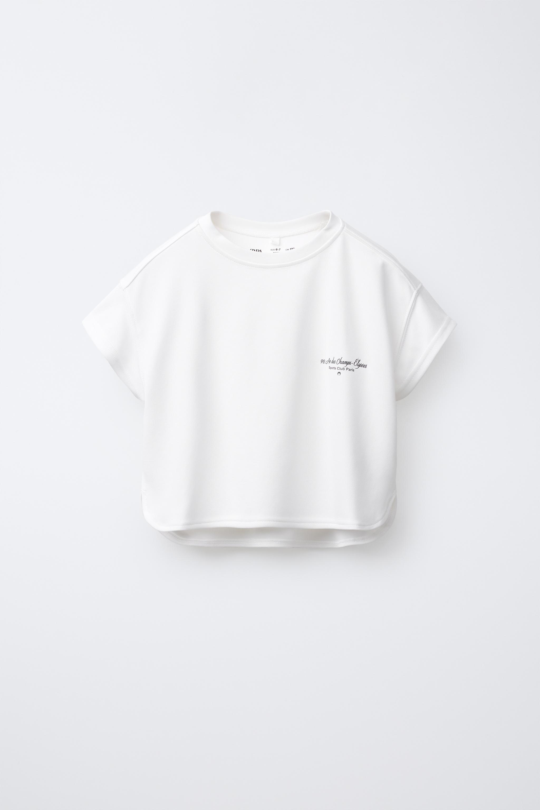 FLOWY TEXT T-SHIRT