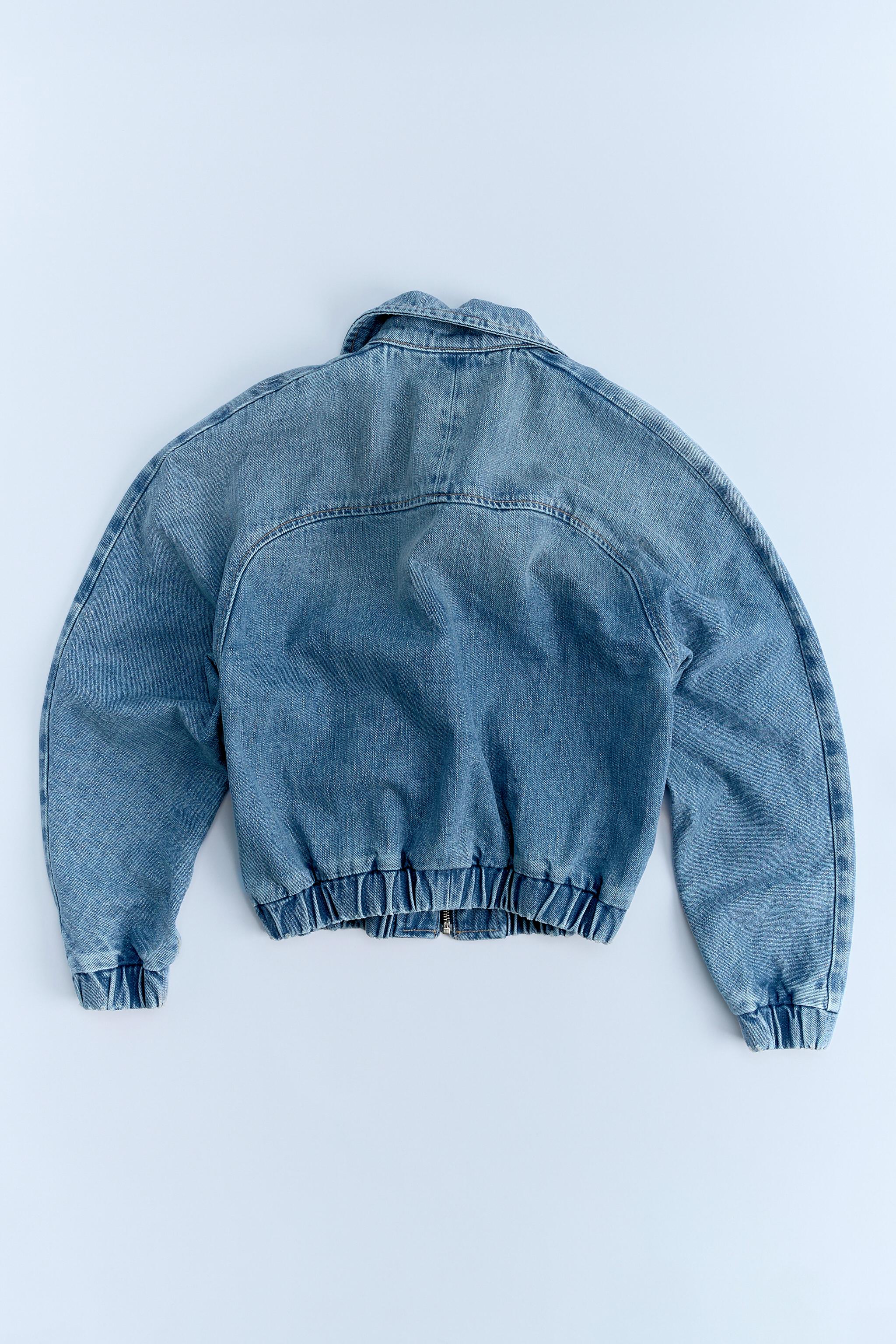 TRF DENIM BOMBER JACKET