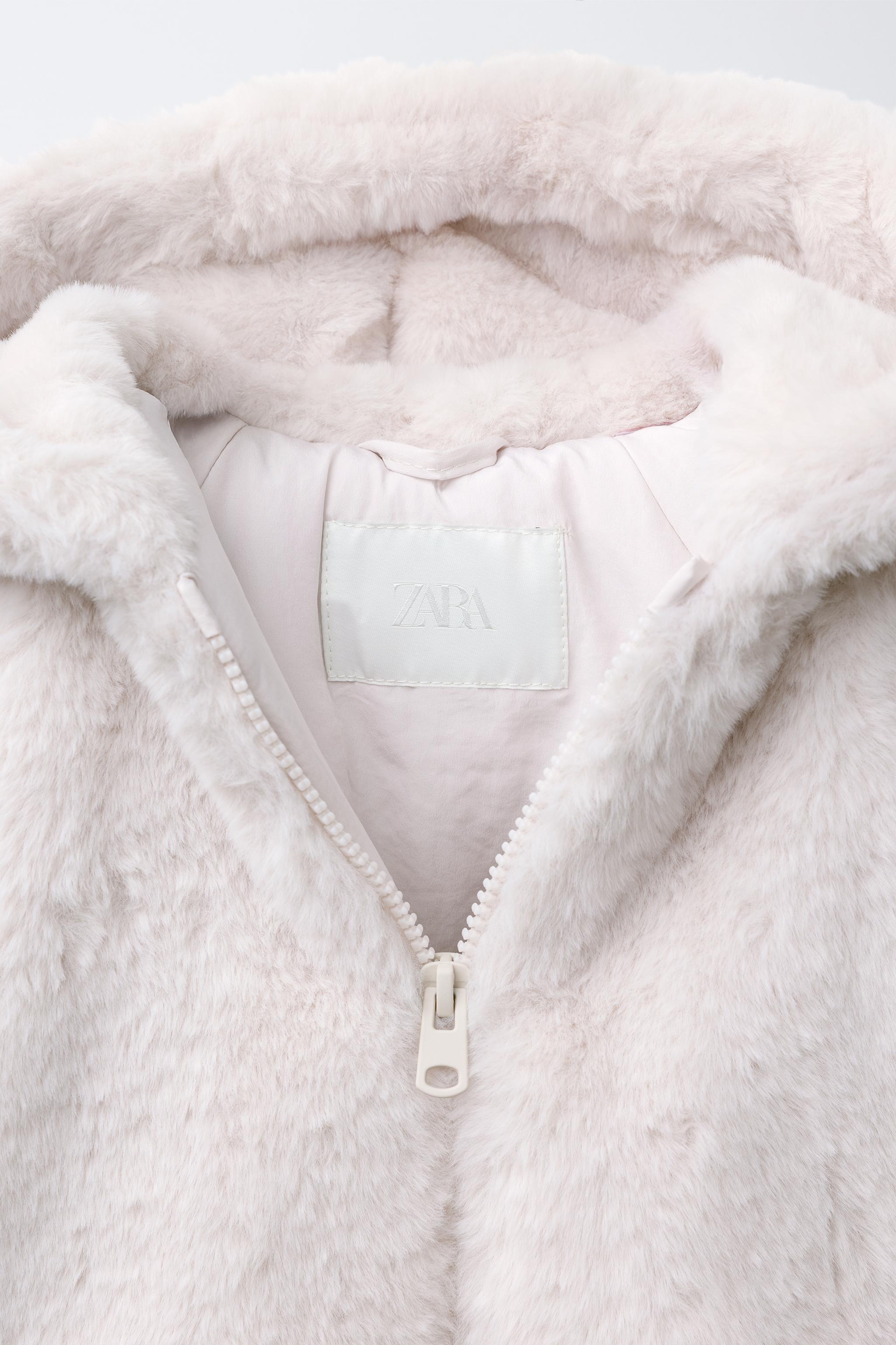 FAUX FUR HOODIE JACKET