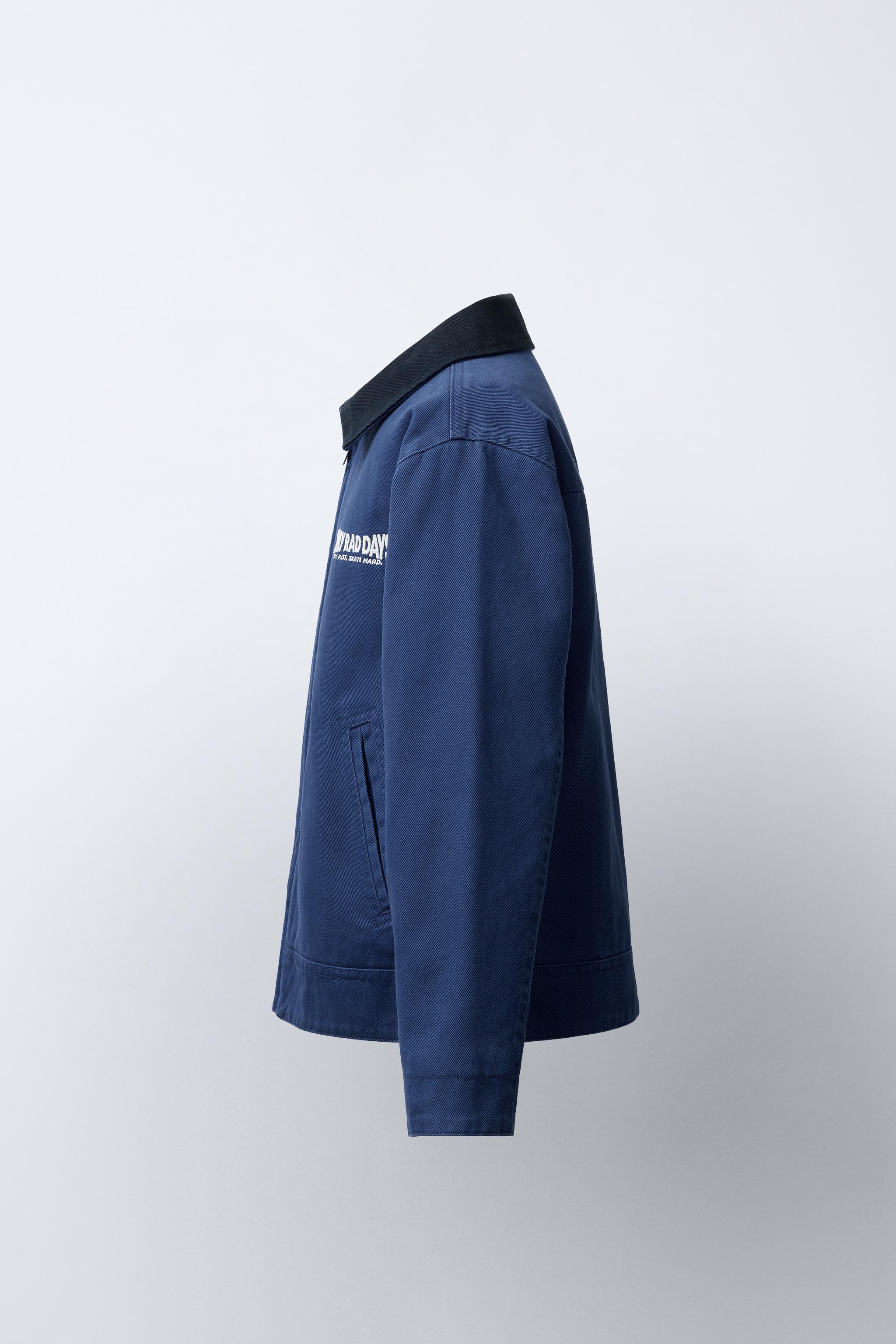 EMBROIDERED TEXT JACKET