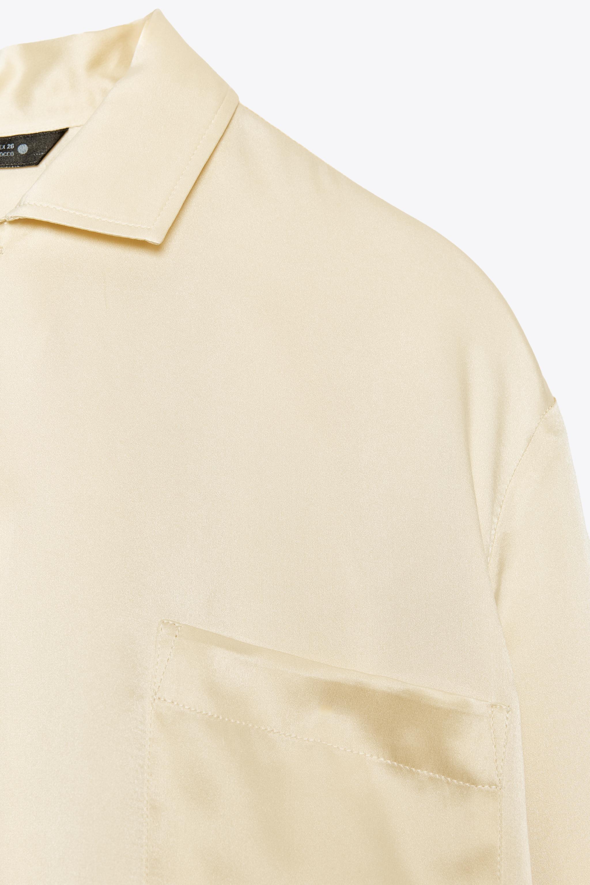 100% SILK POCKET SHIRT ZW COLLECTION