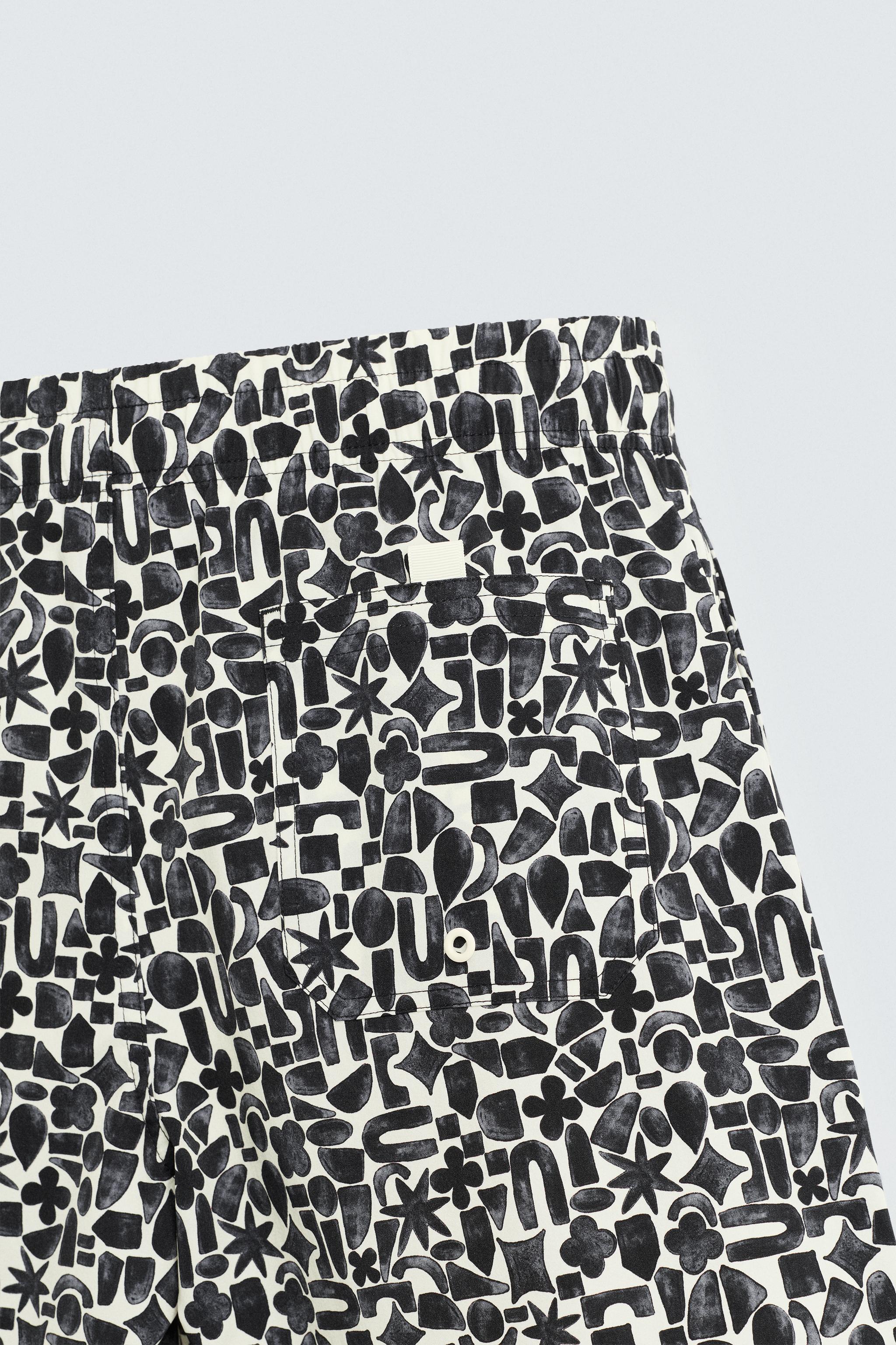 GEOMETRIC PRINT LONG SWIMSUIT