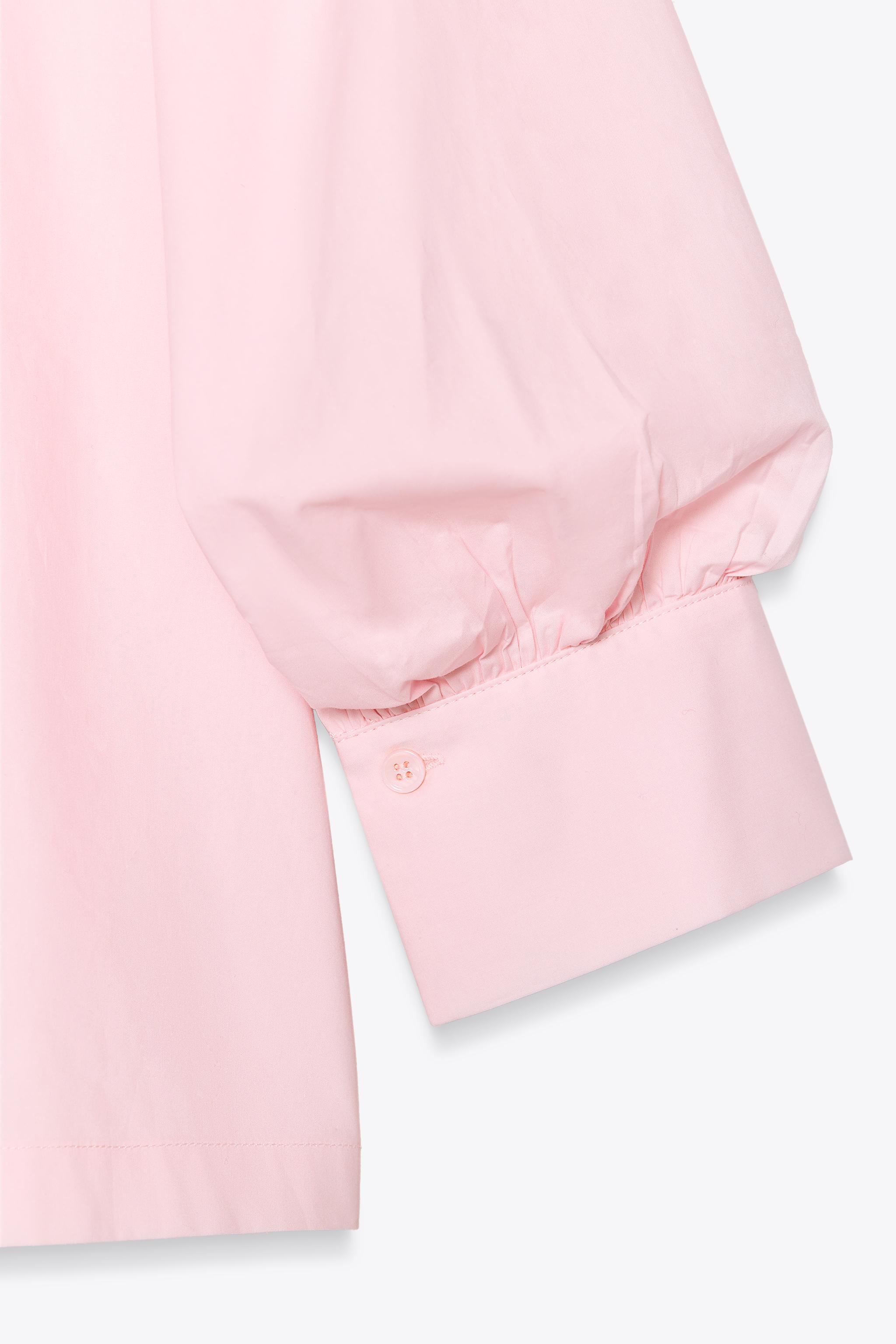 ZW COLLECTION POPLIN BALLOON SLEEVE SHIRT