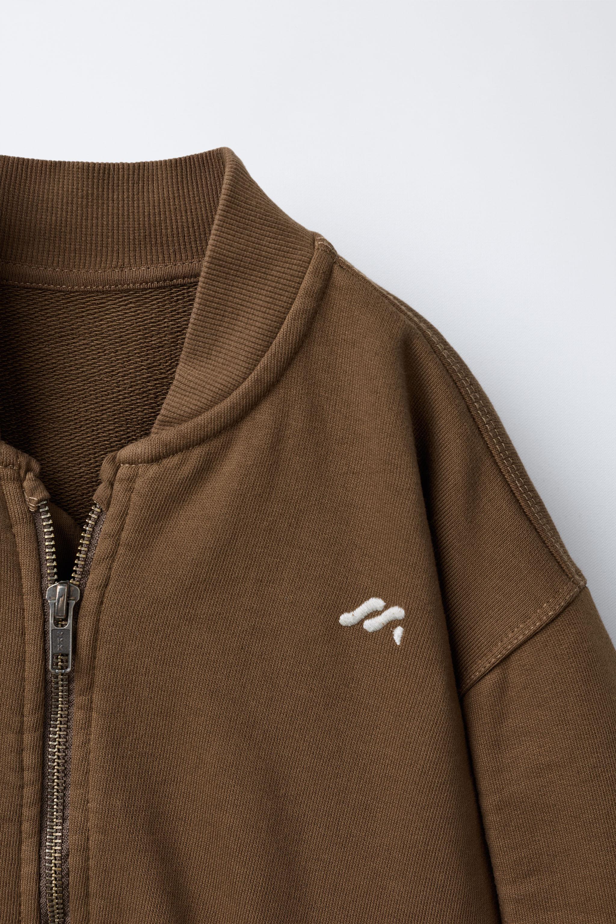 FLEECE LOGO BOMBER JACKET