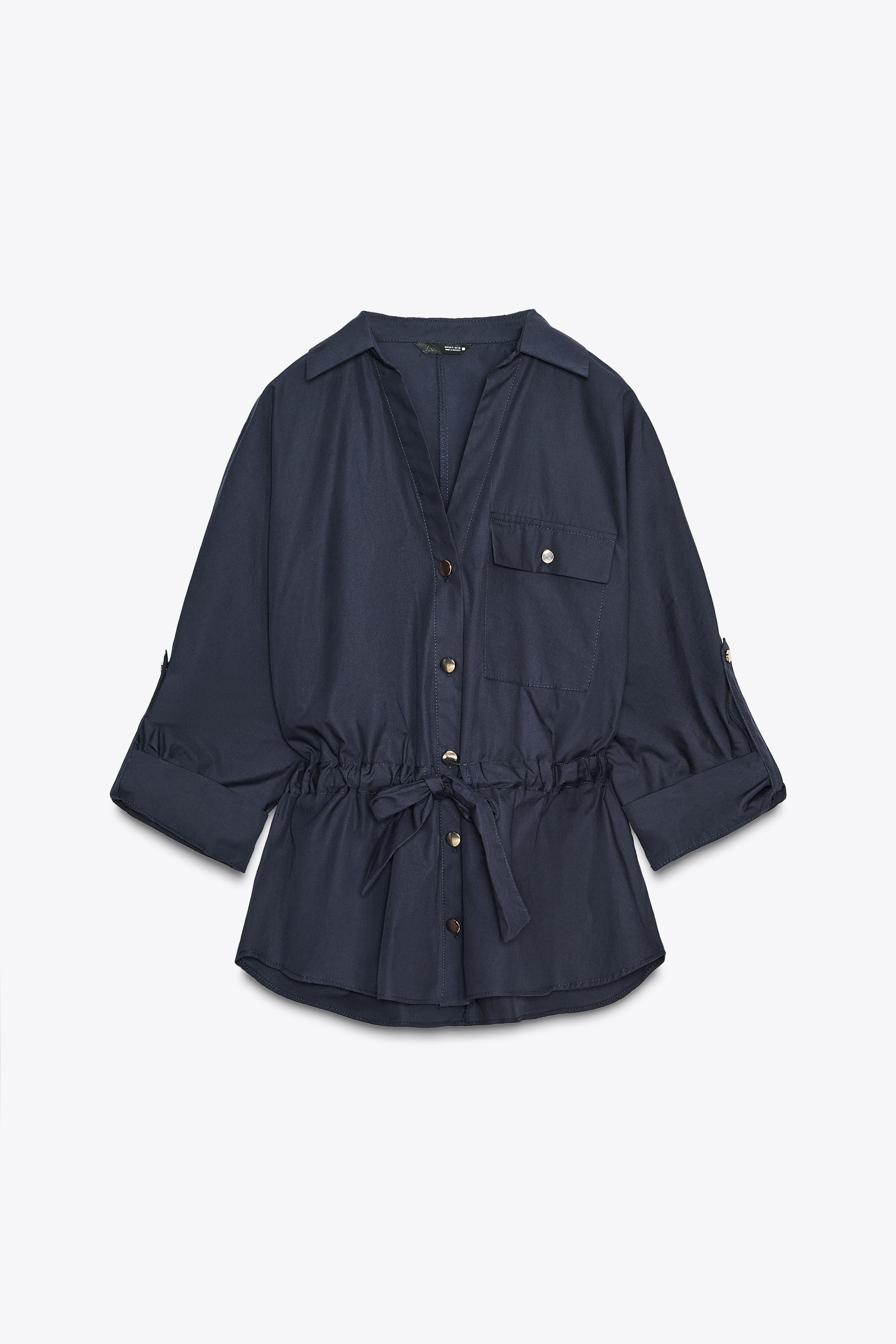 POPLIN SAFARI SHIRT