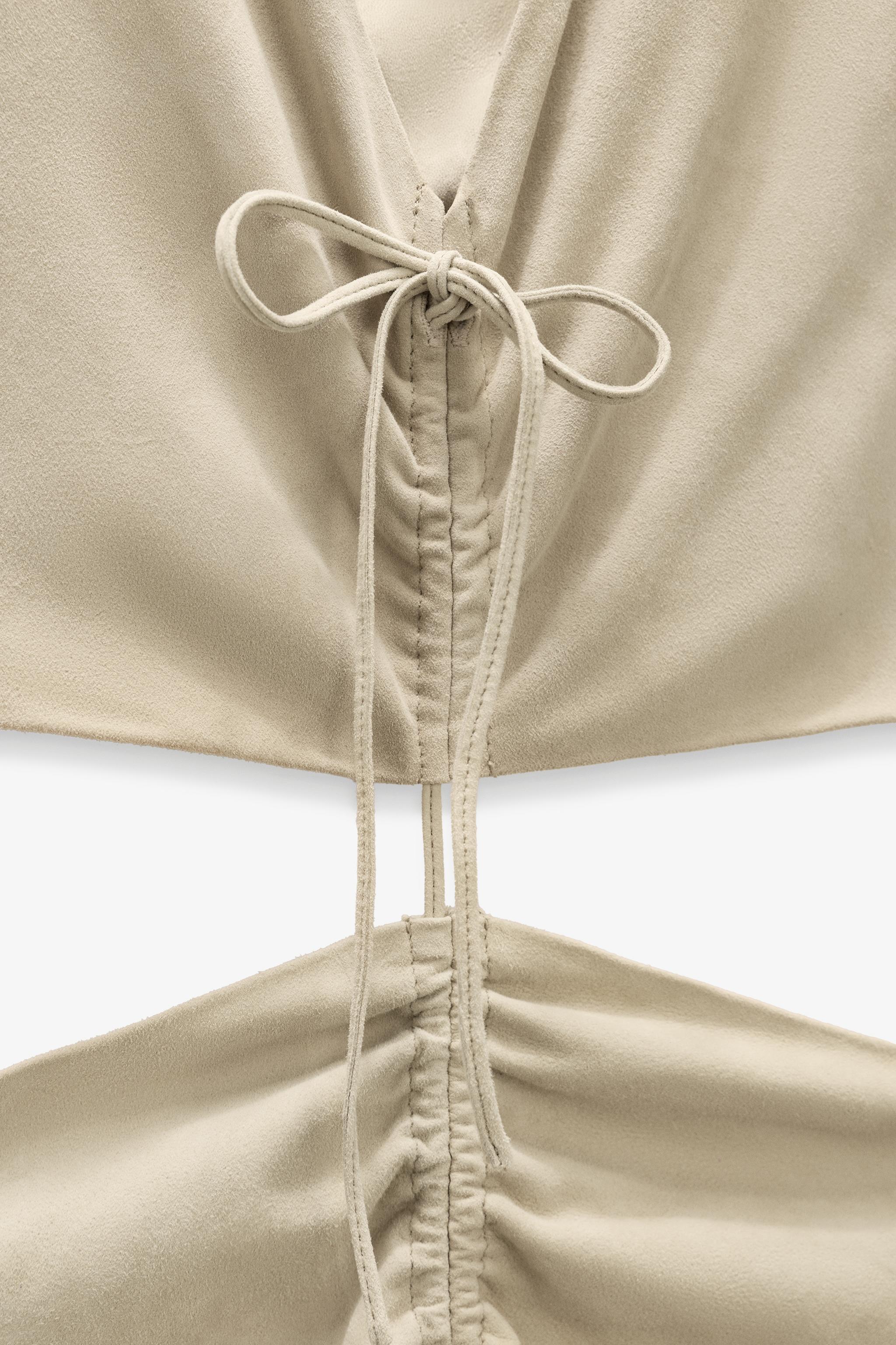 LIMITED EDITION SUEDE CUT-OUT DRESS