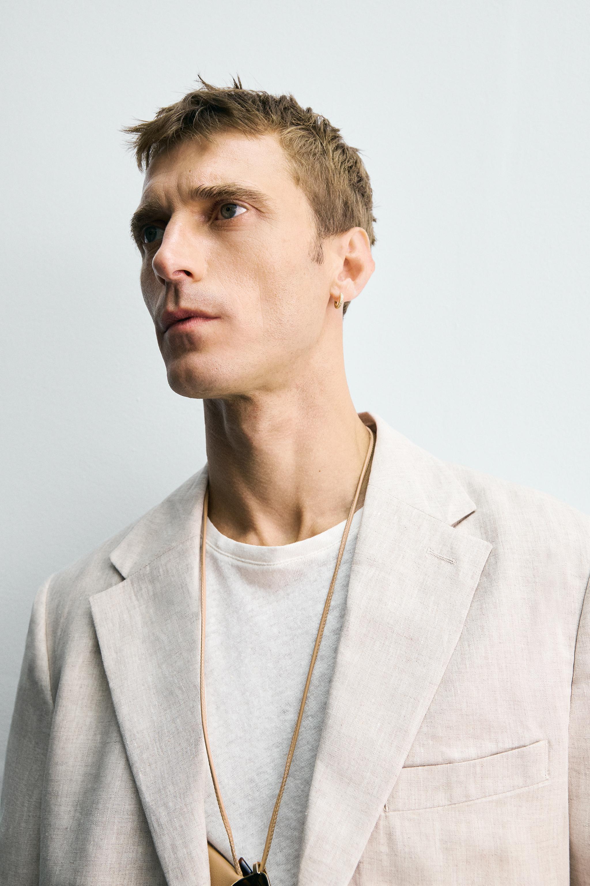 100% LINEN SUIT BLAZER