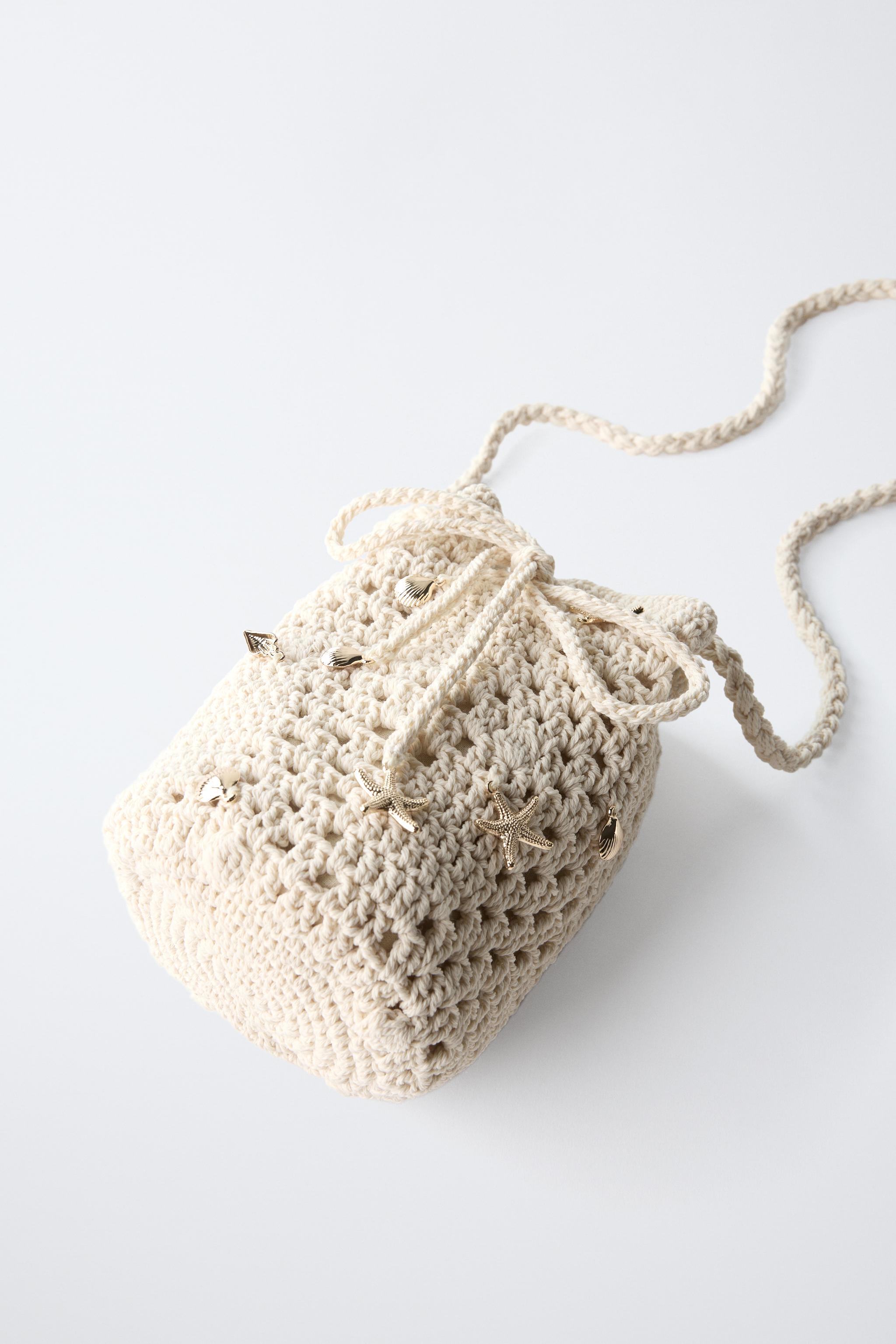 CROCHET CROSSBODY BAG WITH MARINE DETAILS