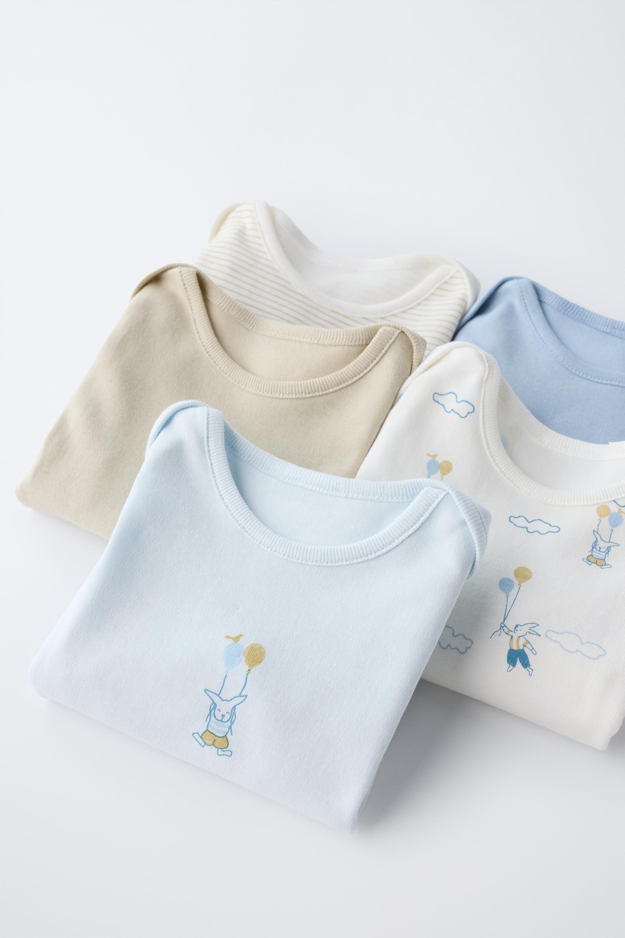 FIVE-PACK BALLOON BODYSUITS