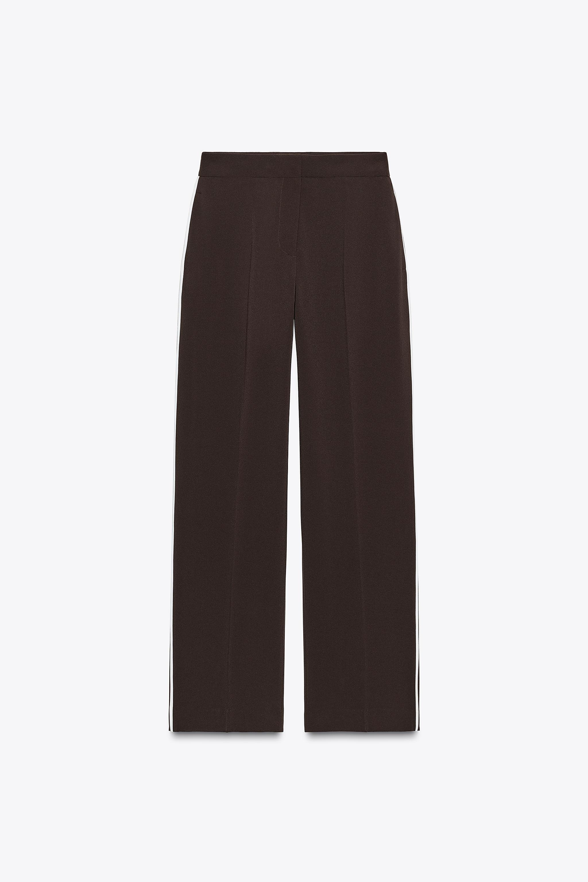 STRAIGHT LEG PANTS WITH SIDE STRIPE