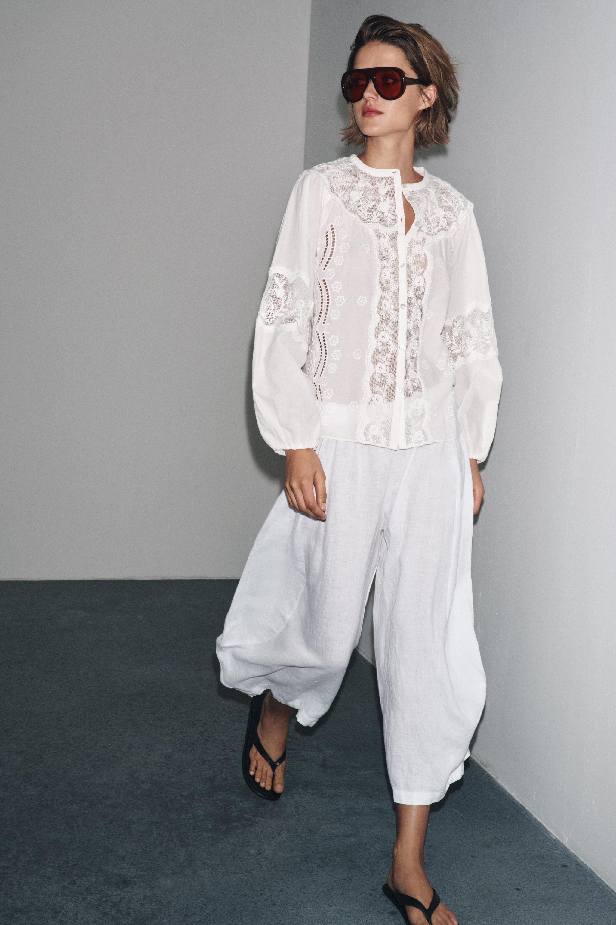 ZW COLLECTION EMBROIDERED SHIRT