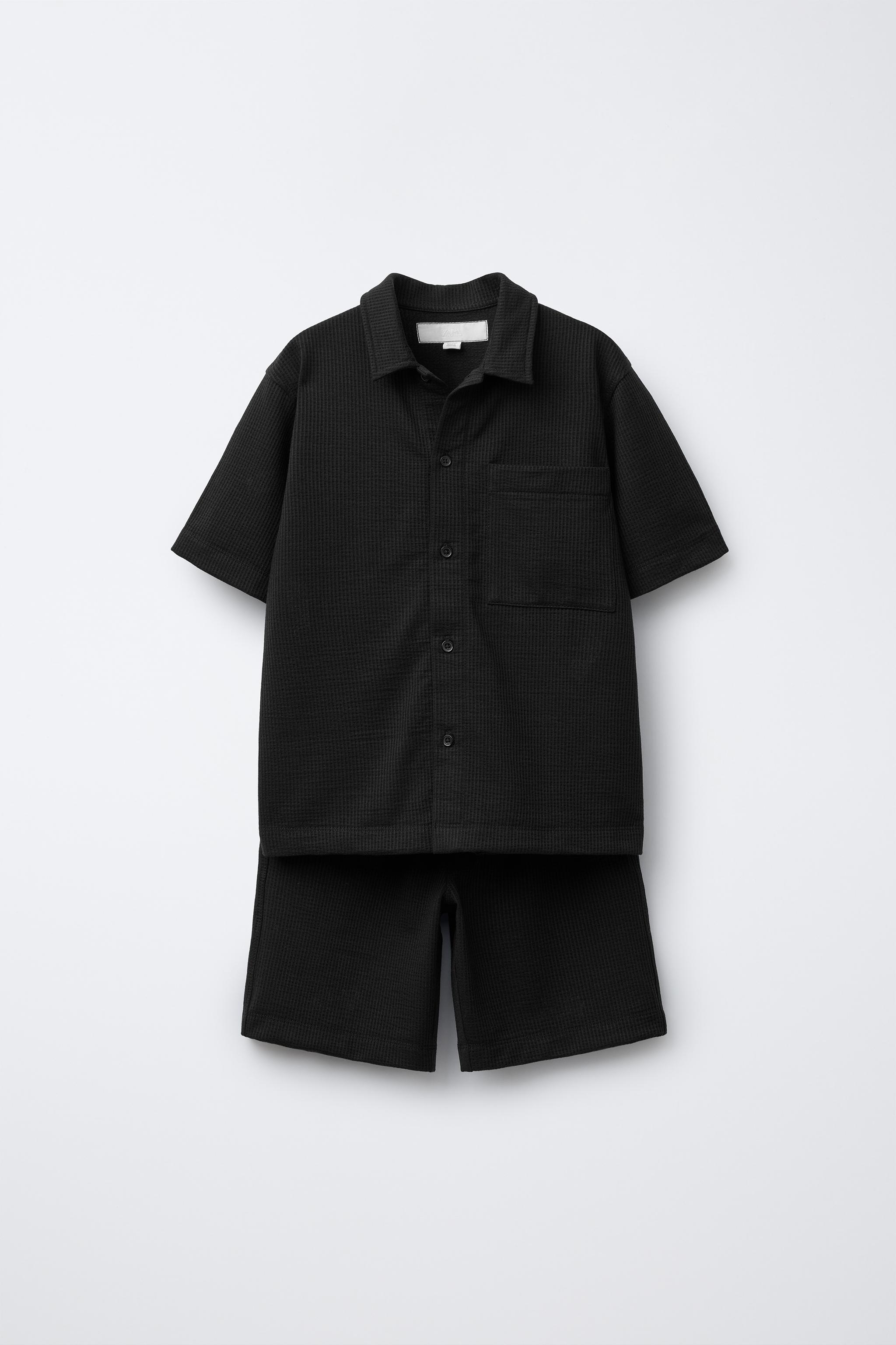 SHIRT AND BAMBOO BERMUDA SET WITH POCKET