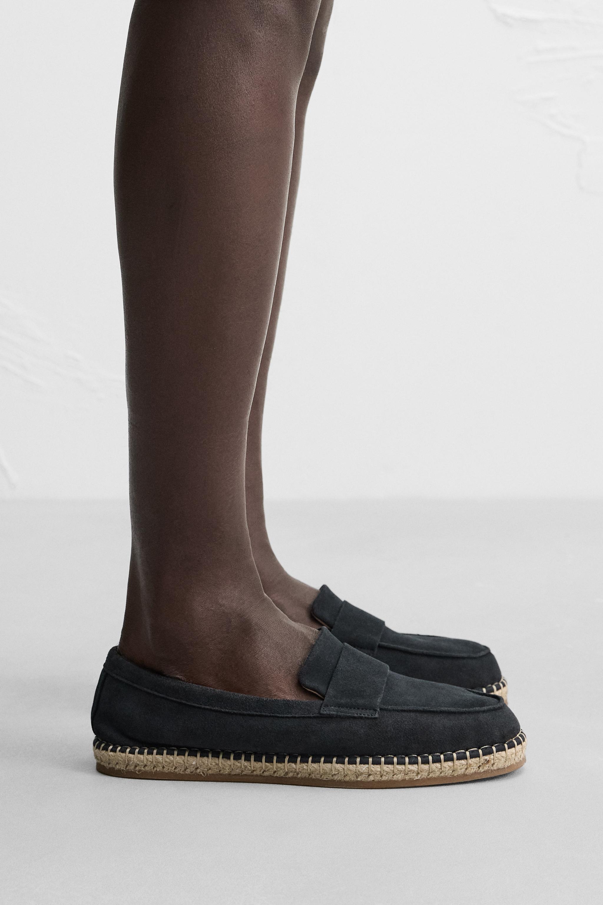 LEATHER PENNY KEEPER ESPADRILLES