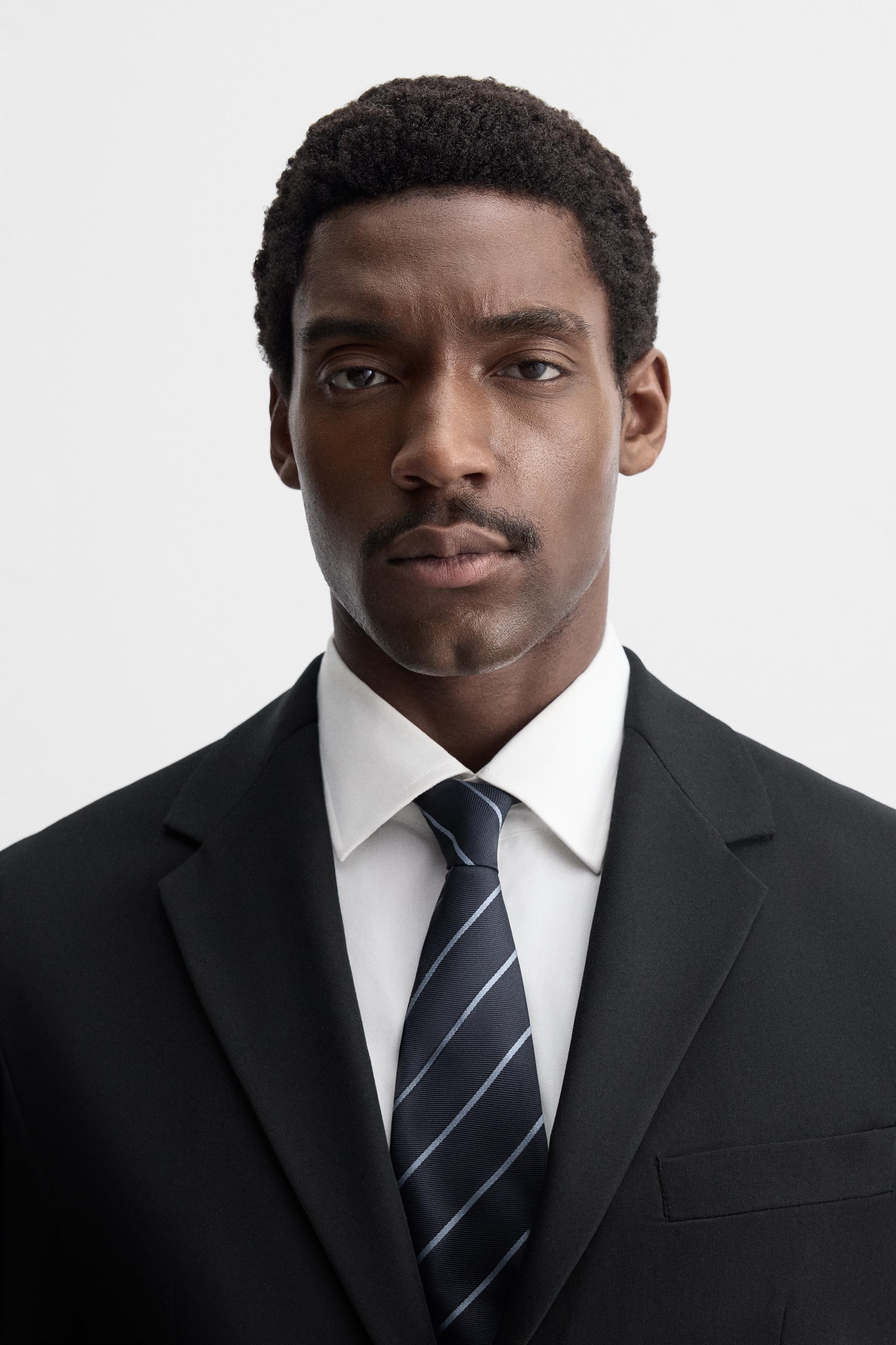 100% SILK STRIPED TIE