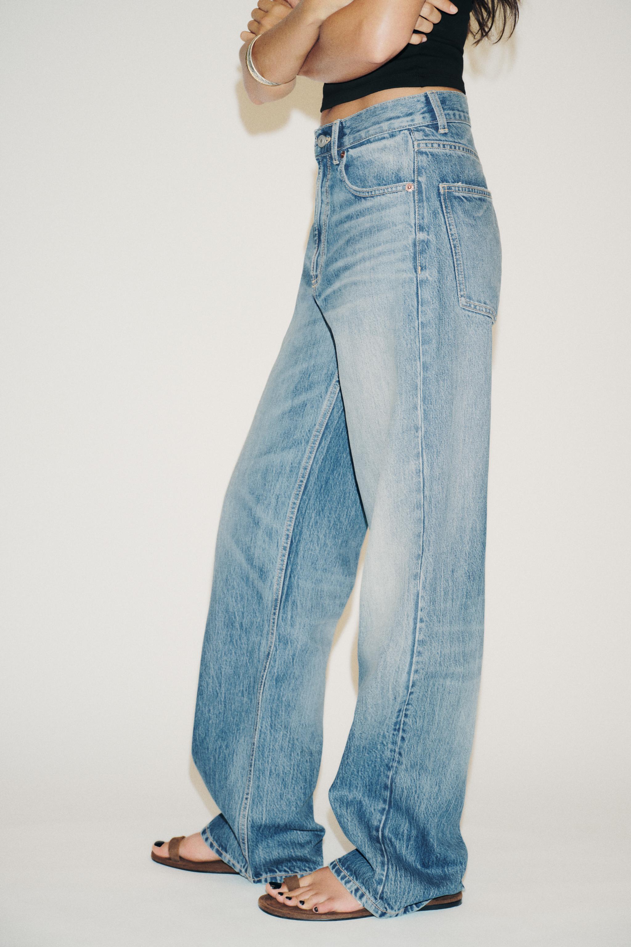 TRF HIGH WAIST WIDE LEG FULL LENGTH JEANS