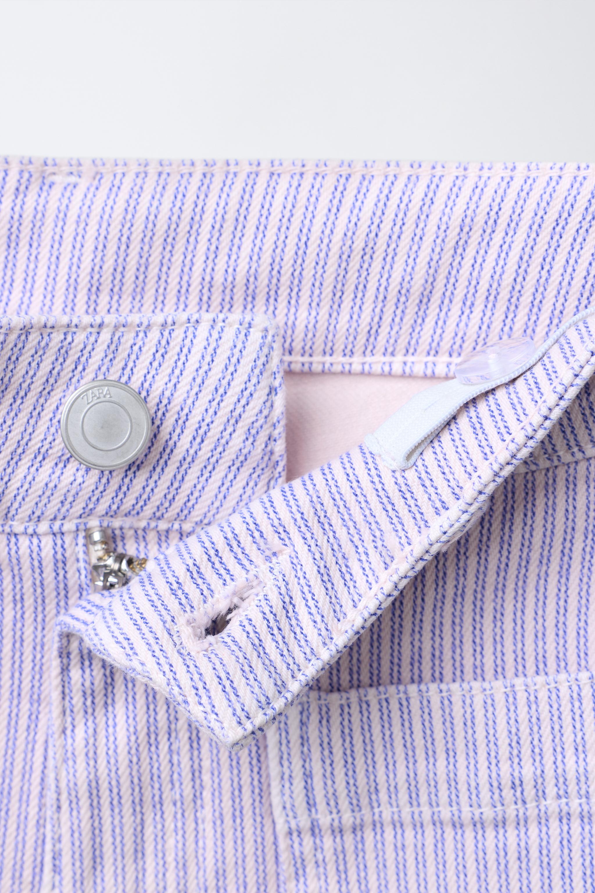 STRIPED STRAIGHT LEG PANTS