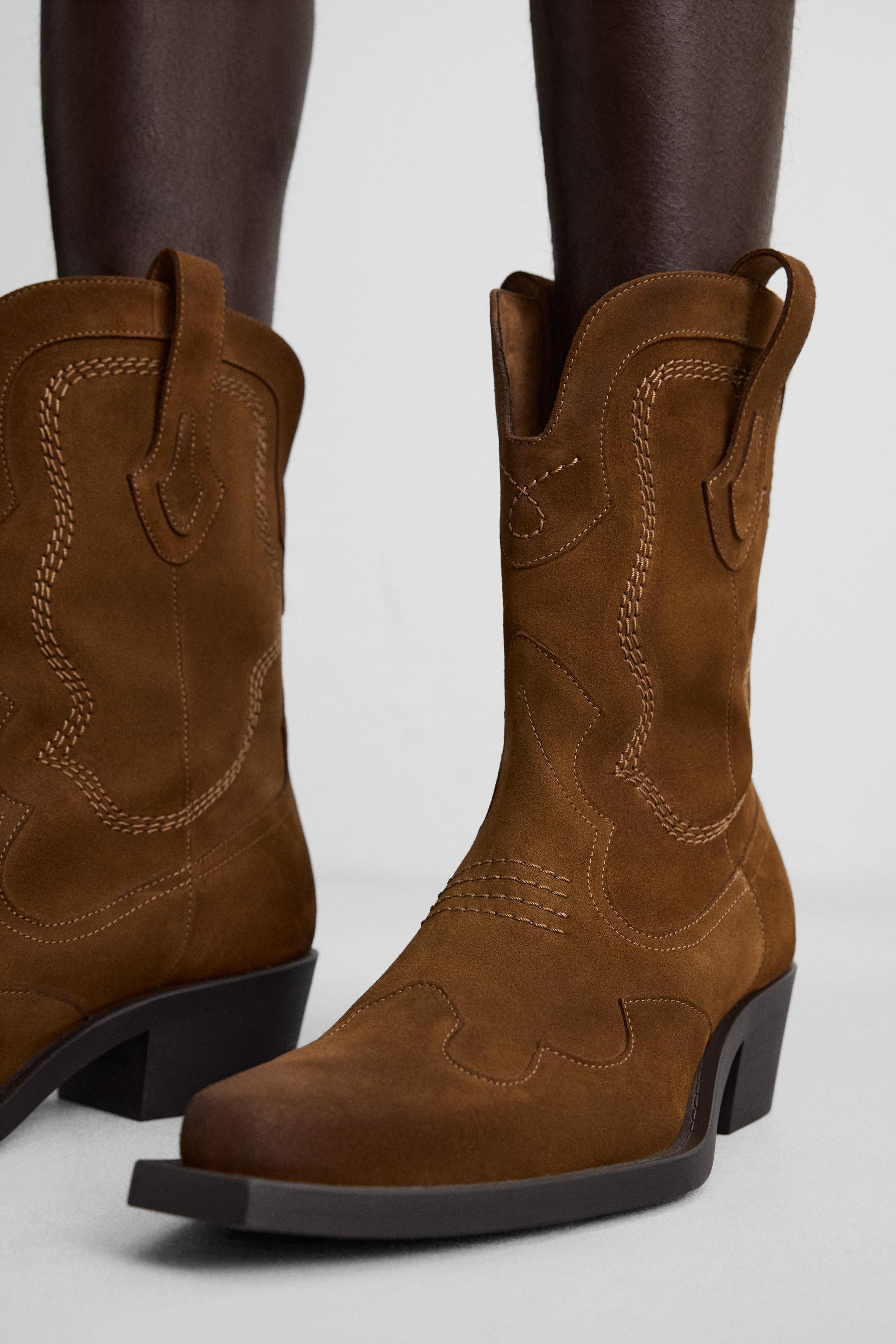 LEATHER COWBOY BOOTS