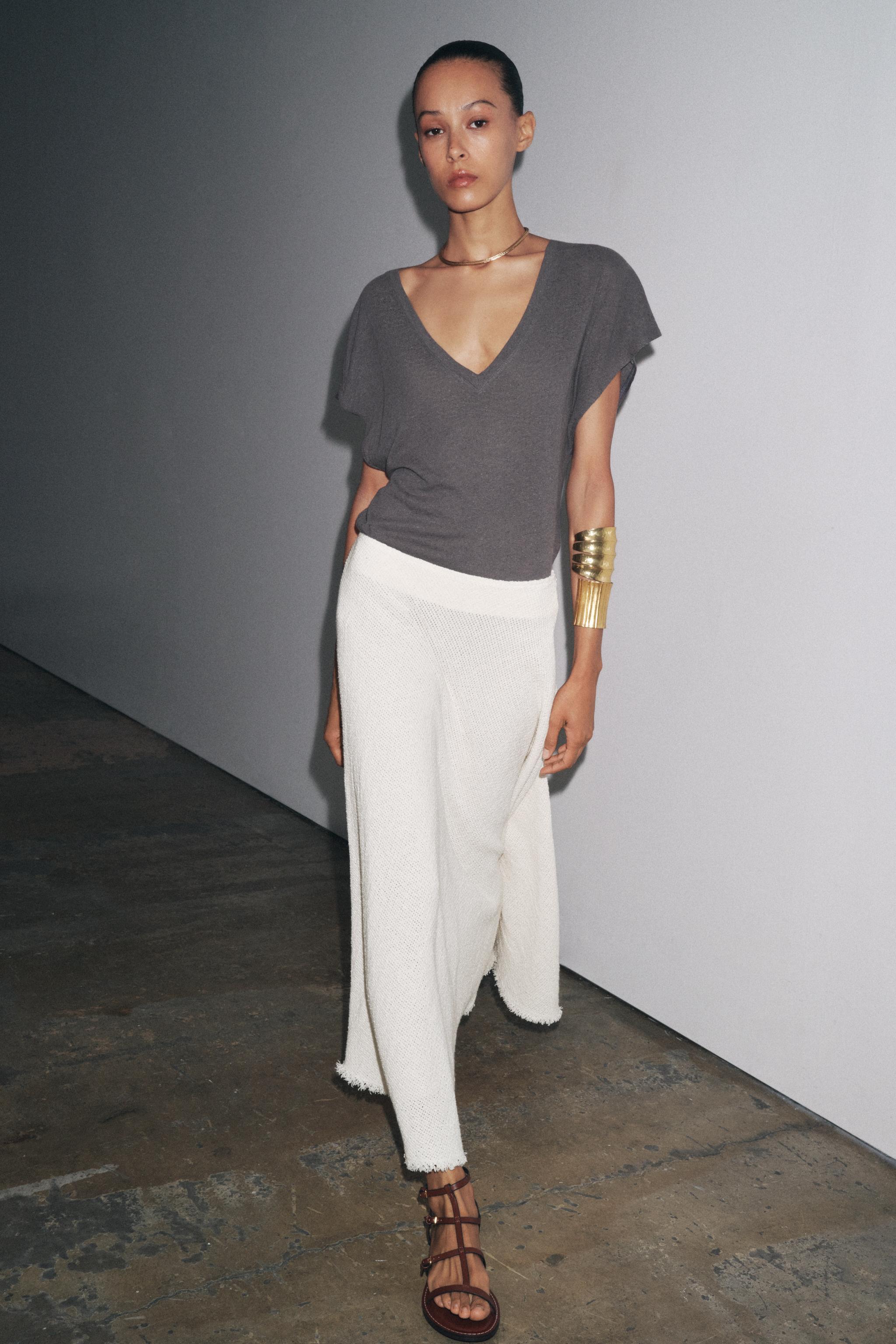 COTTON LINEN T-SHIRT