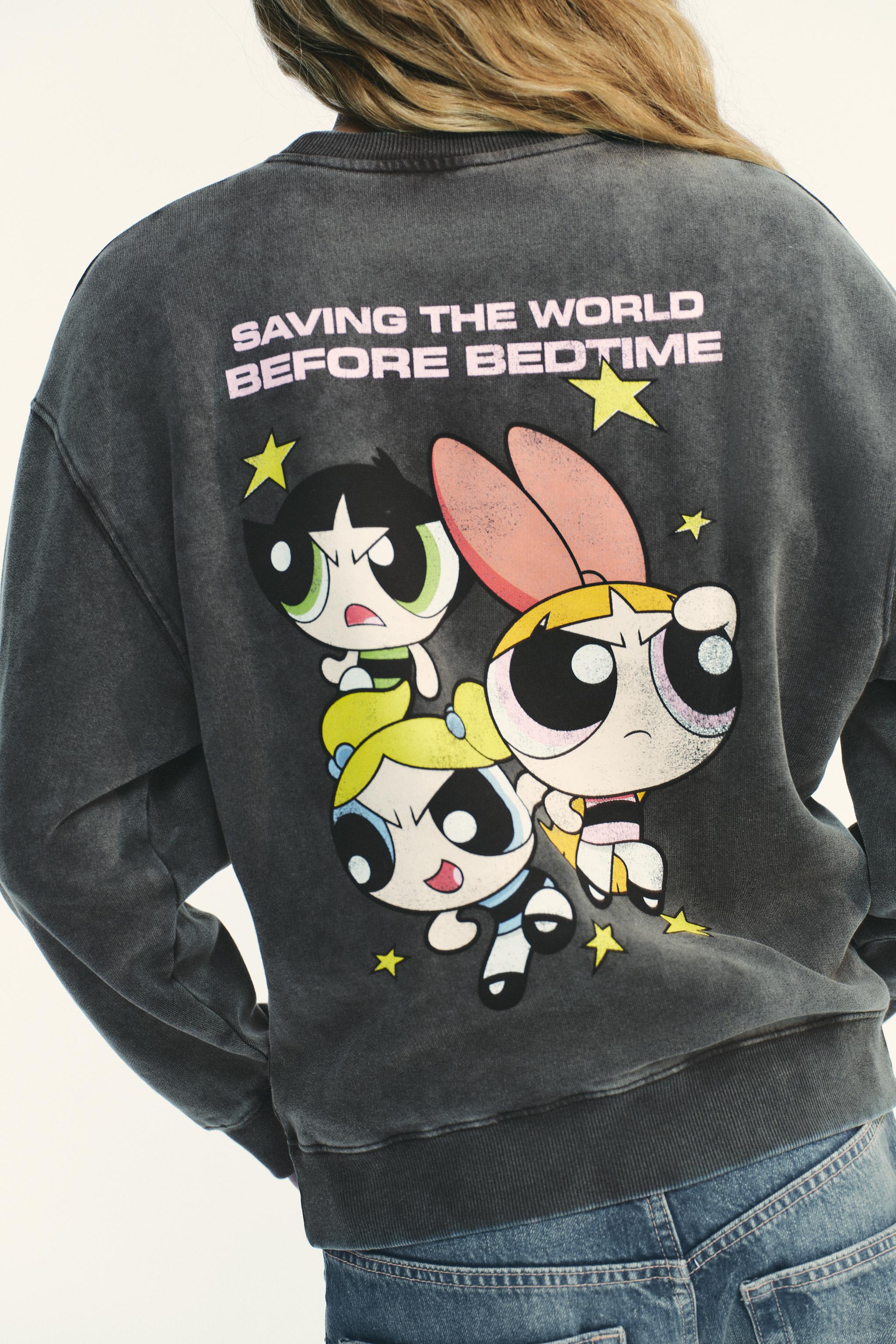 THE POWERPUFF GIRLS™ WASHED EFFECT SWEATSHIRT