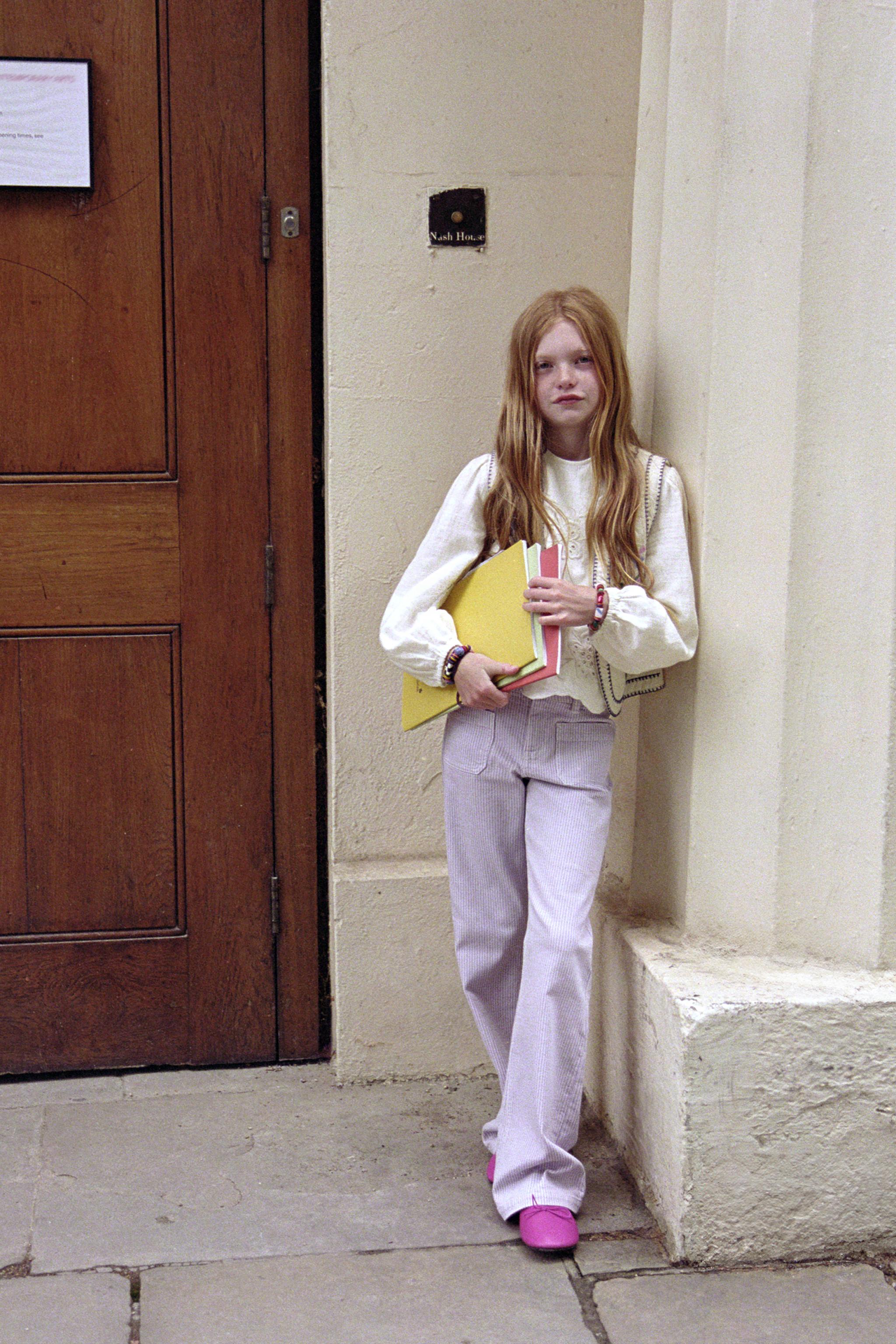 STRIPED STRAIGHT LEG PANTS