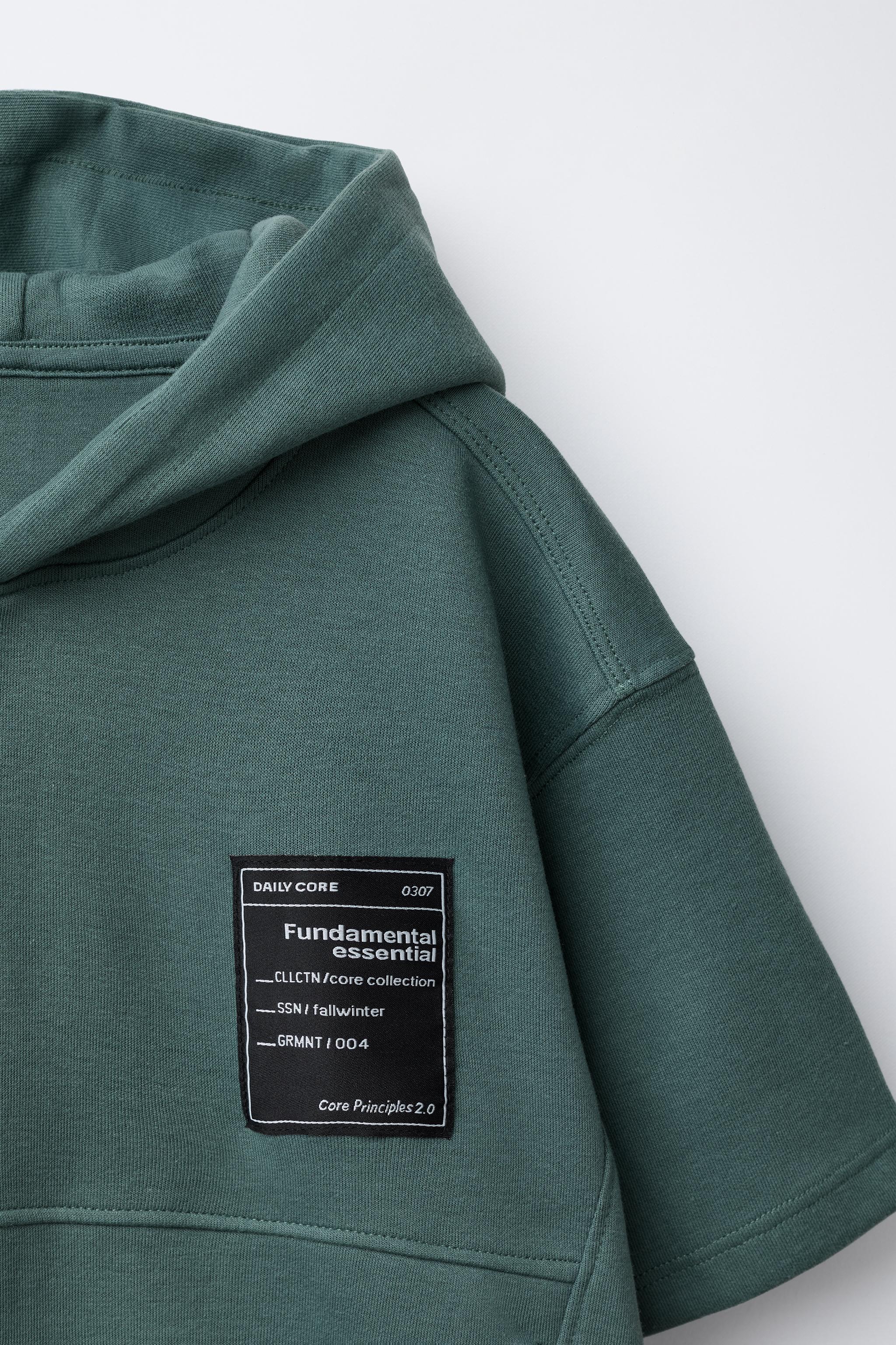 SHORT SLEEVE HOODIE AND INTERLOCK BERMUDA SET