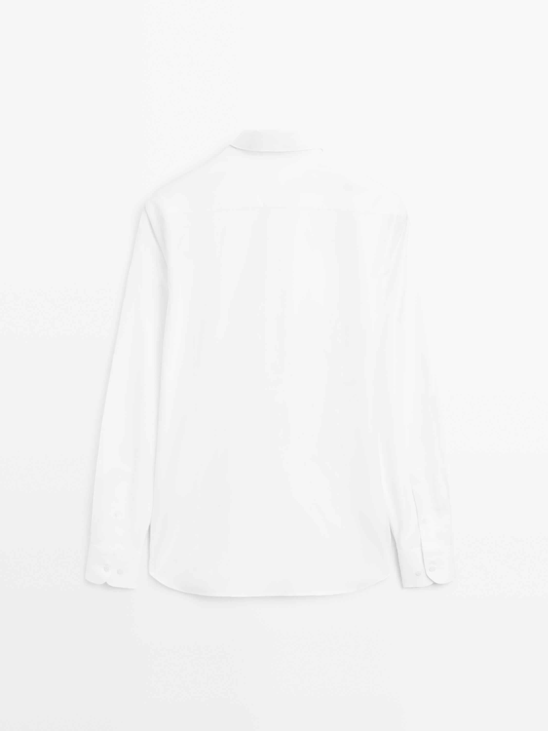 Slim fit 100% cotton shirt