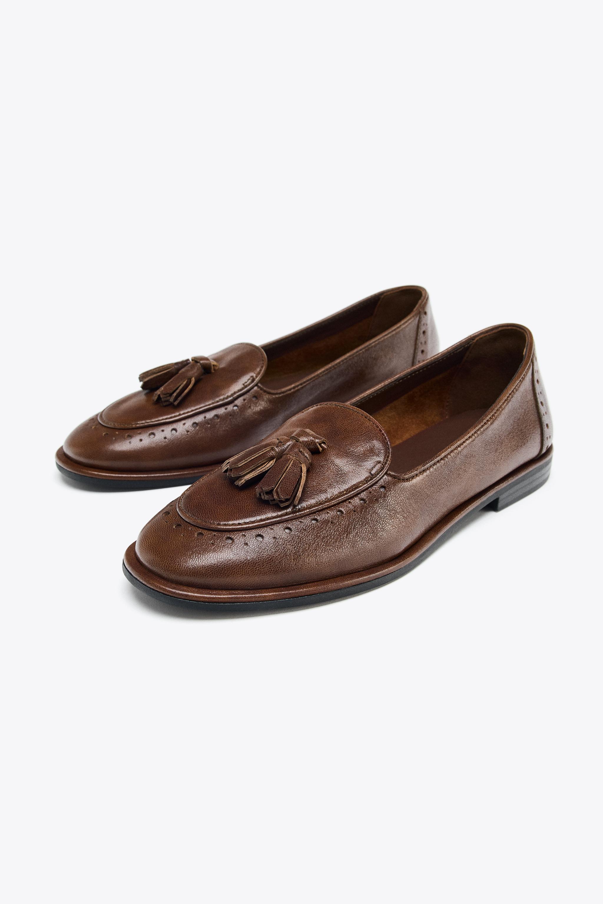 LEATHER TASSEL LOAFERS