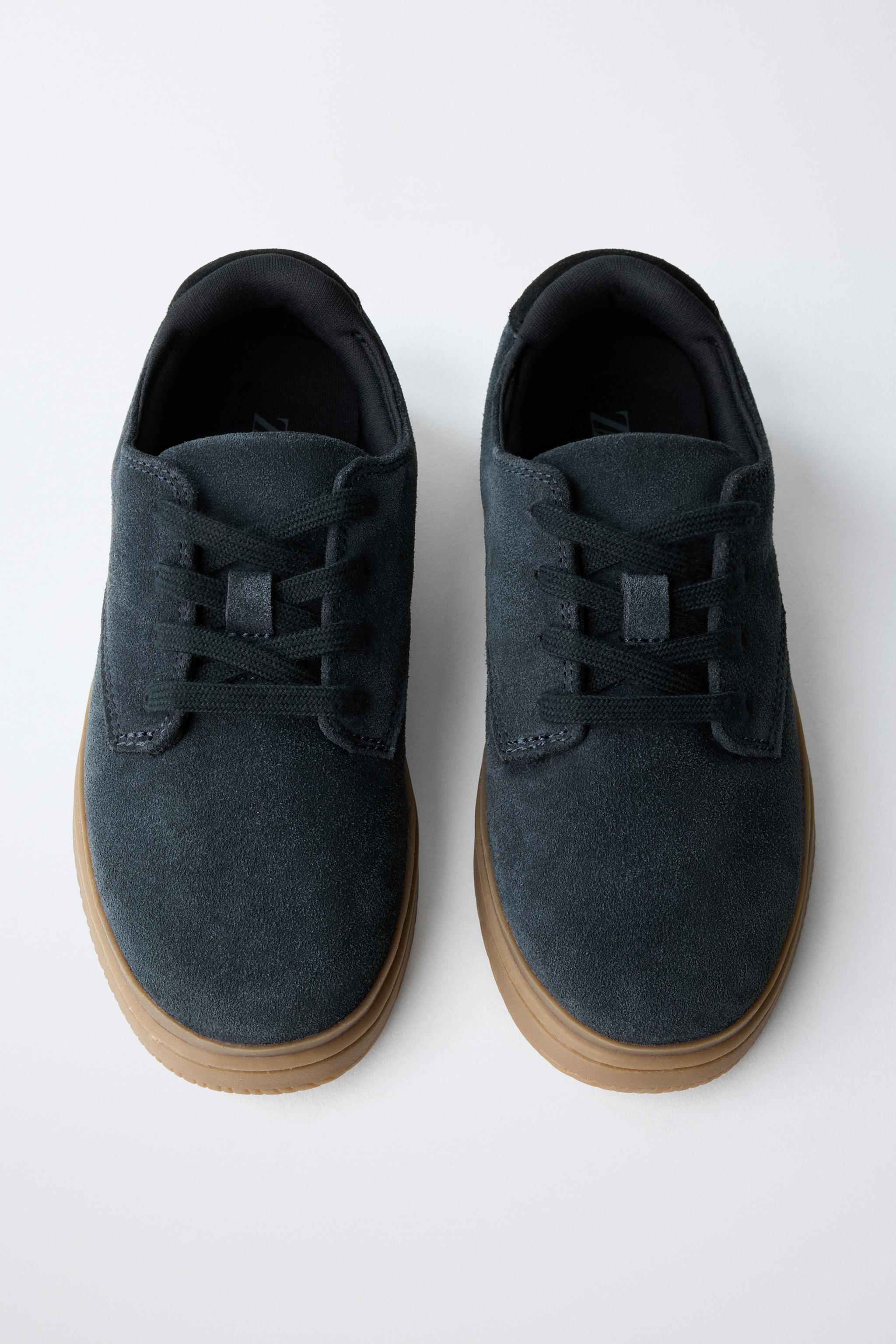 SPLIT LEATHER SPORT DERBY SHOES