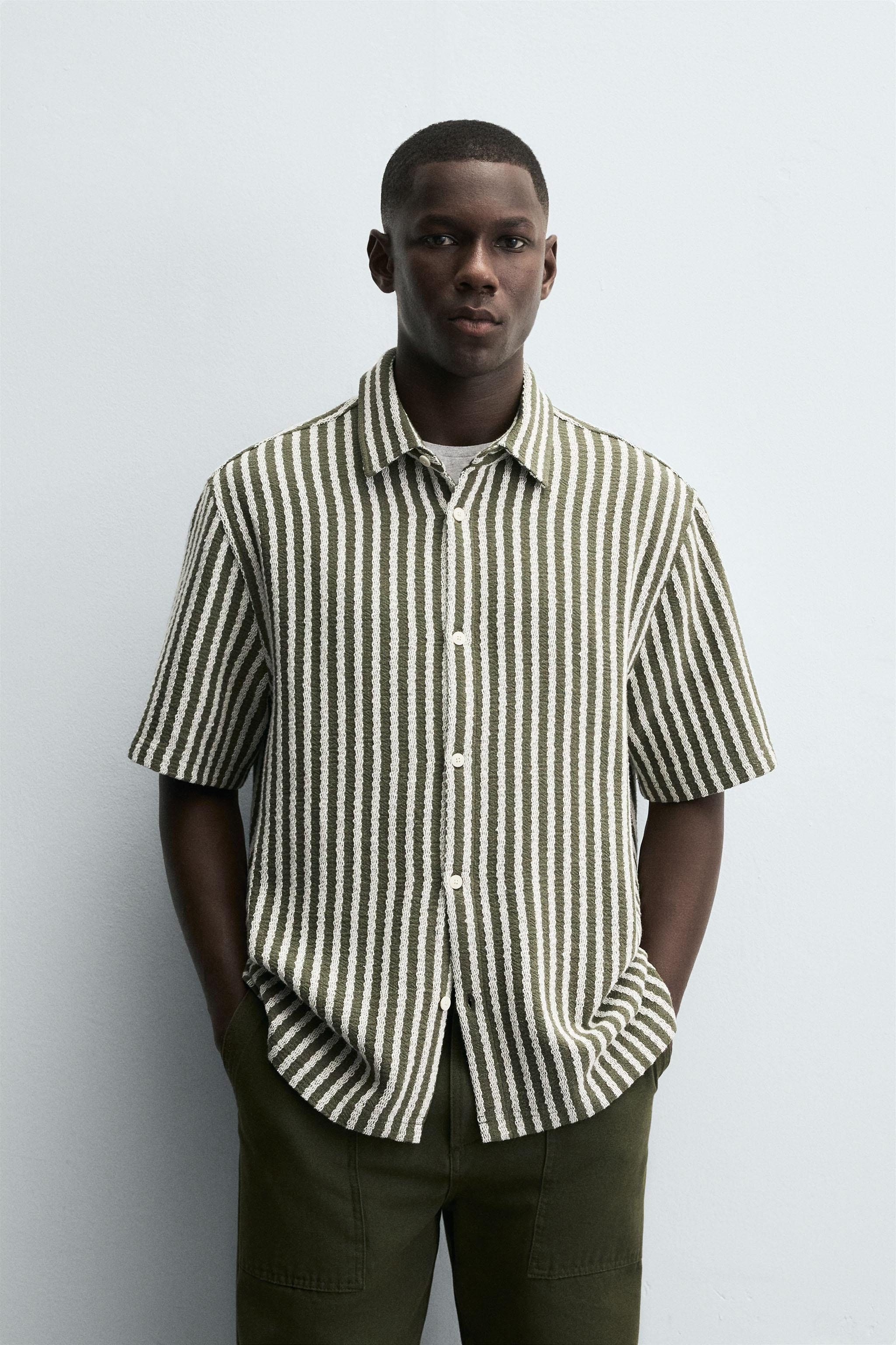 STRIPED JACQUARD SHIRT