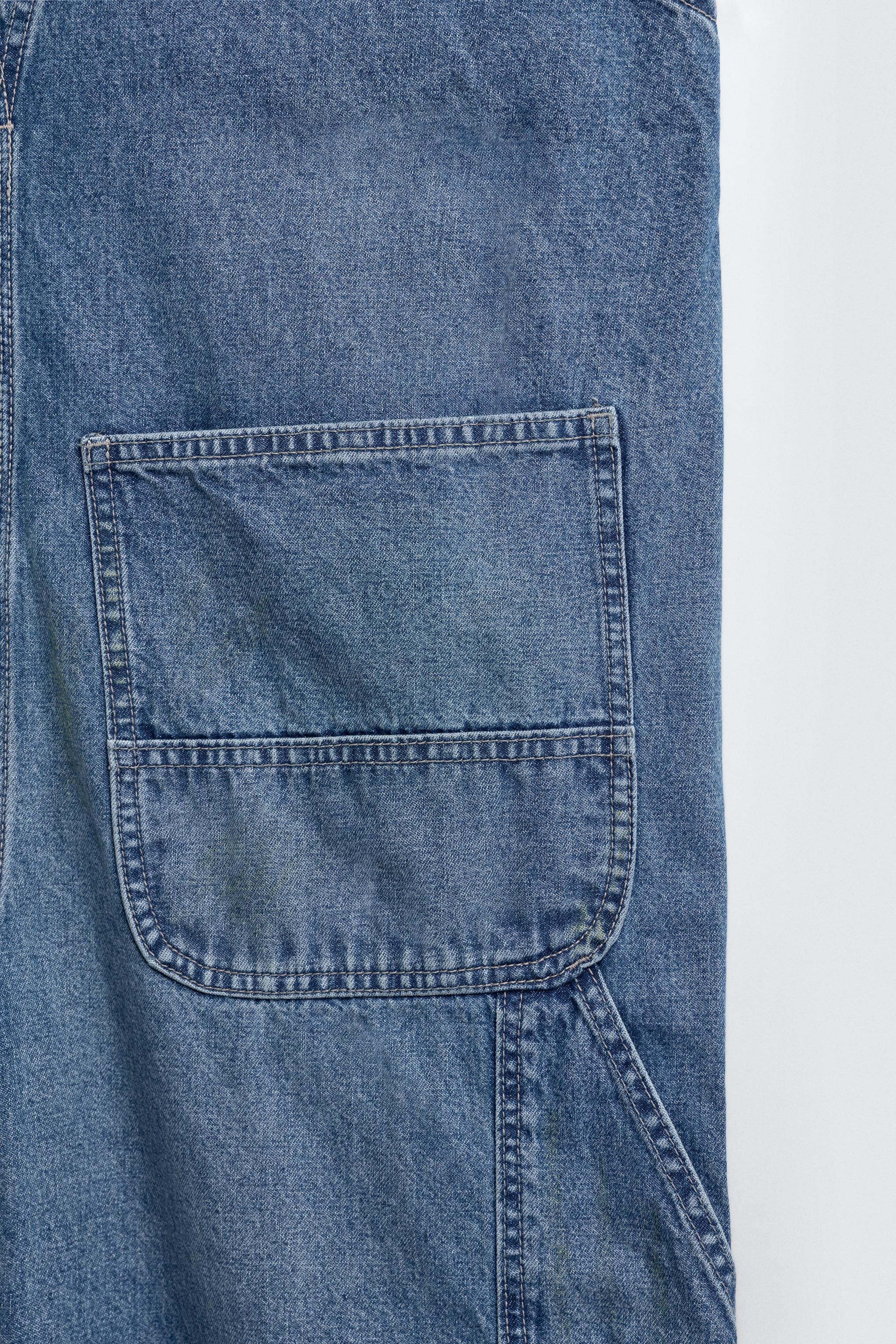 BAGGY FIT DENIM OVERALLS