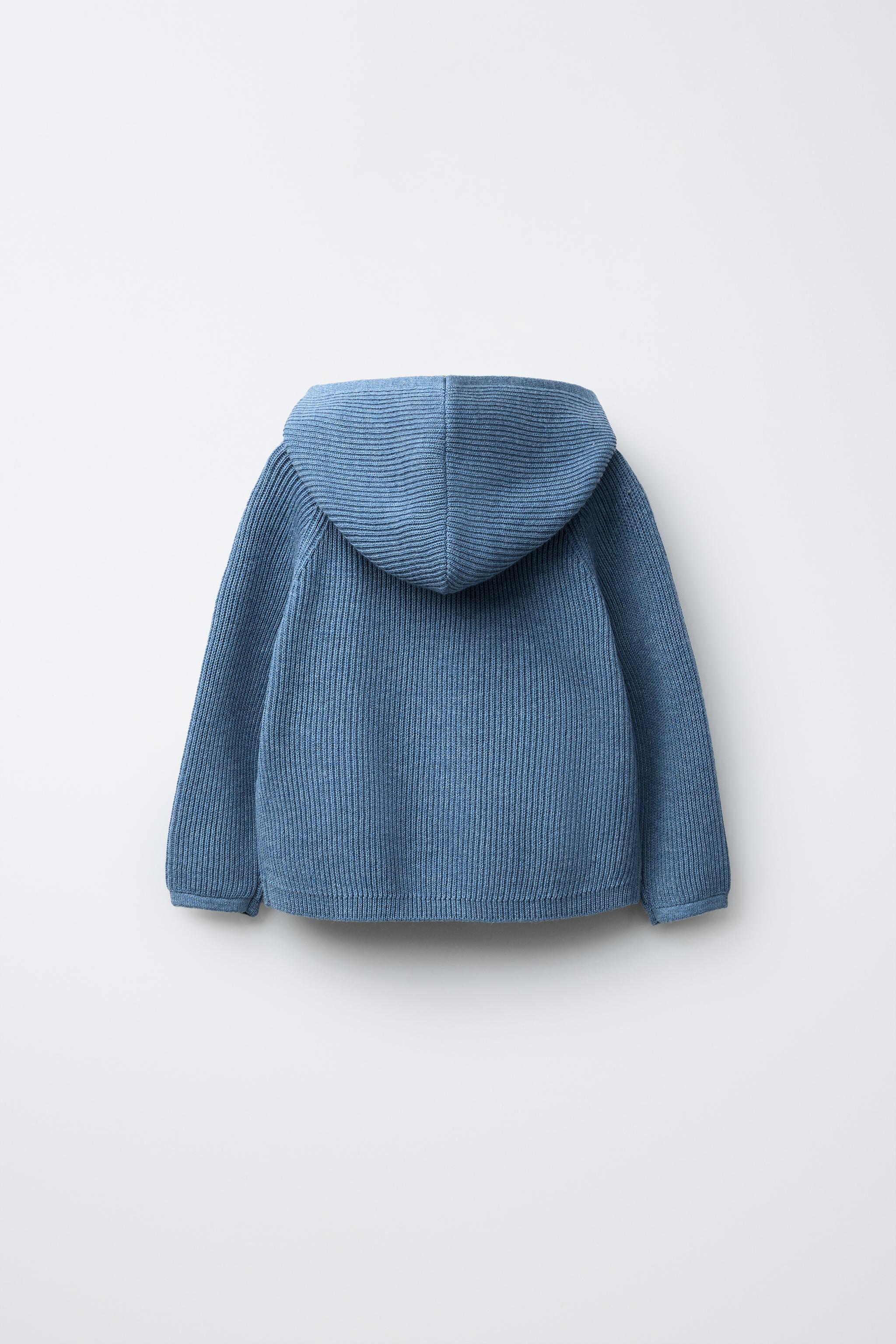HOODED KNIT SWEATER WITH POCKET