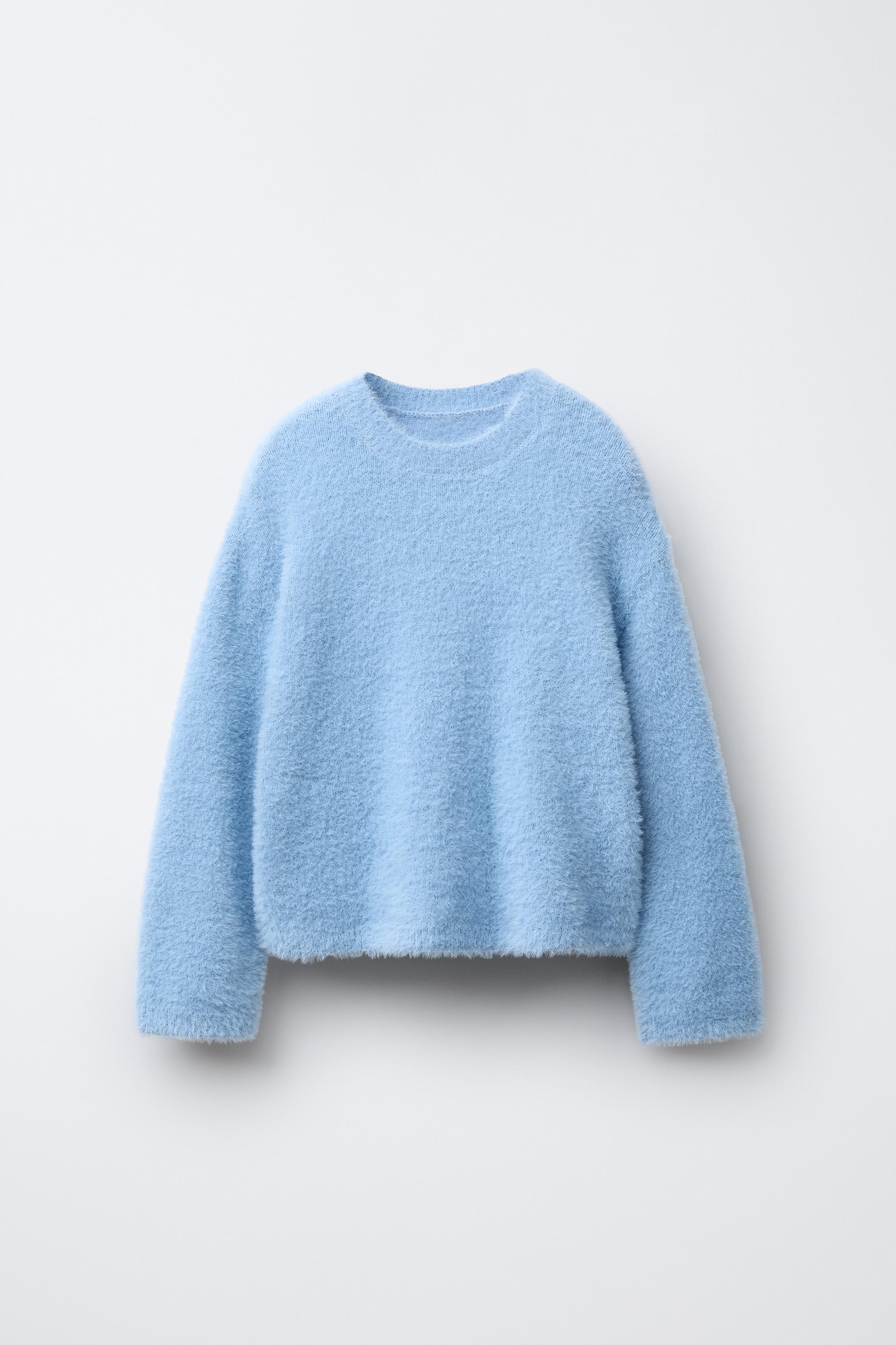 HAIR EFFECT KNIT SWEATER