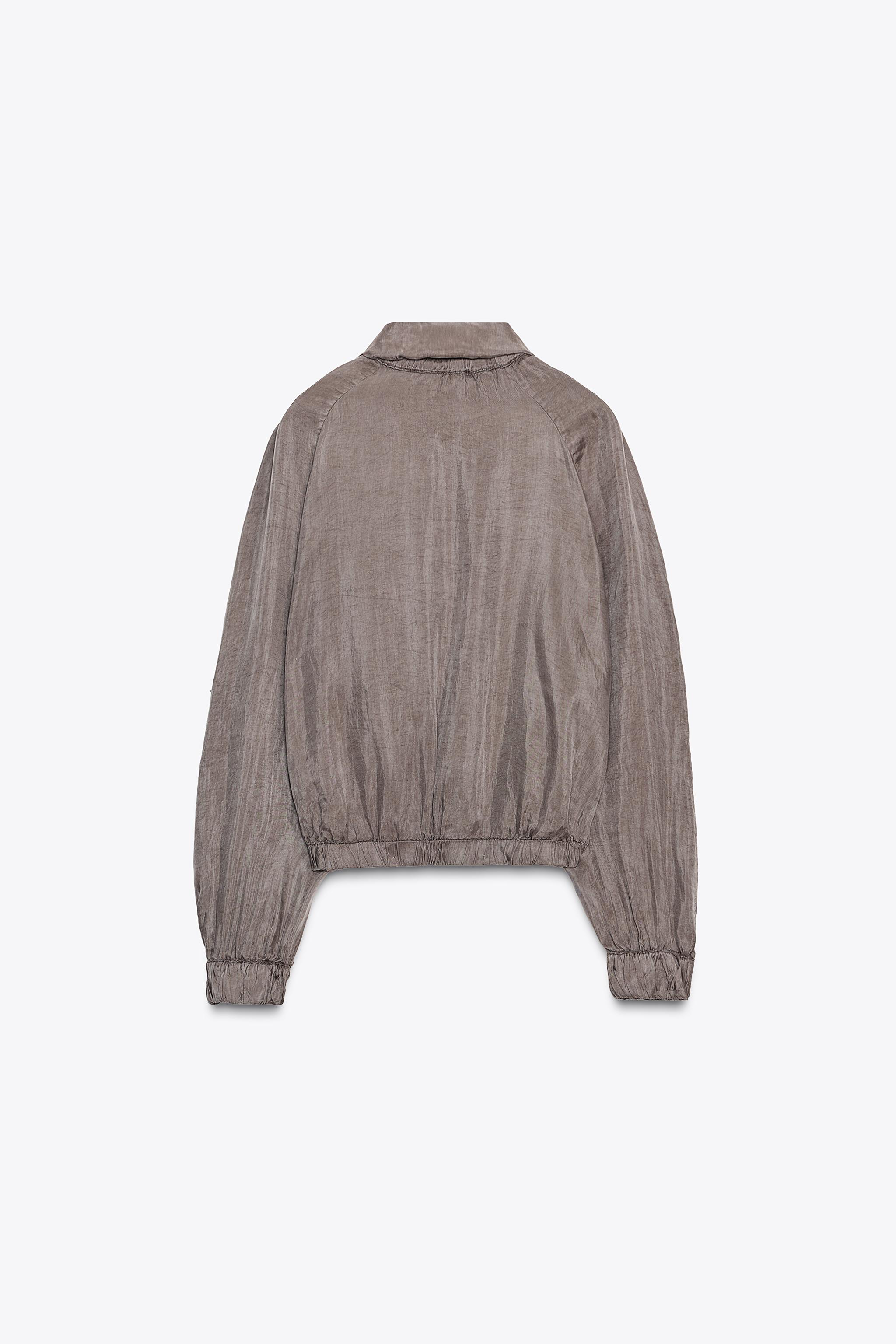 ZW COLLECTION FLOWY BOMBER JACKET