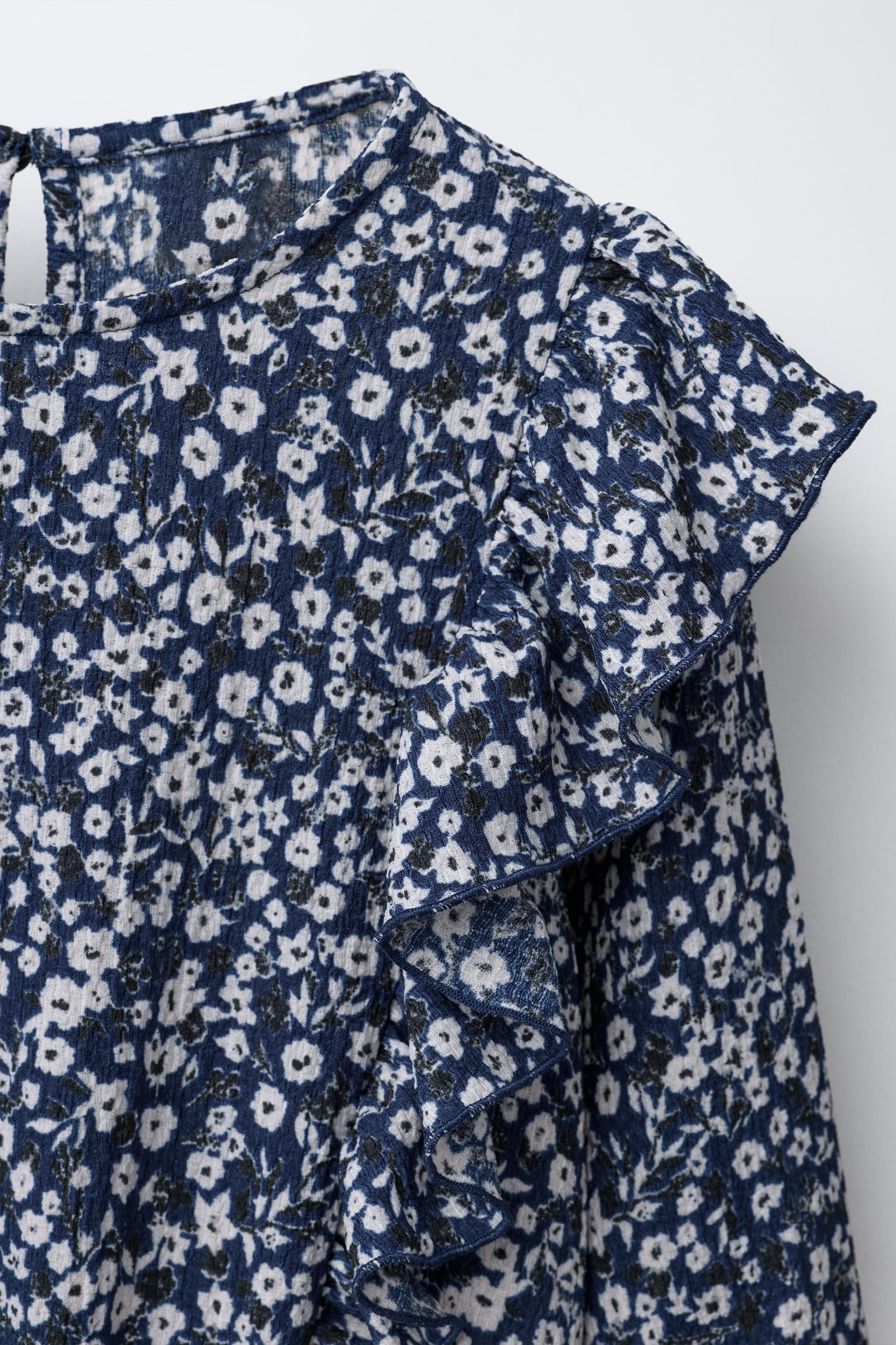 FLORAL COTTON GAUZE DRESS