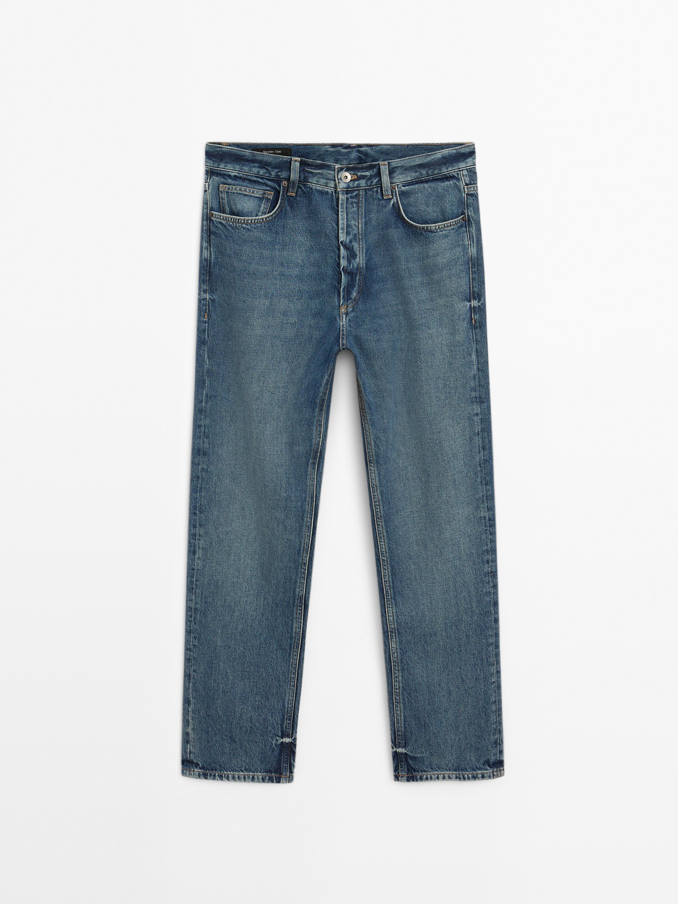 Straight-leg jeans