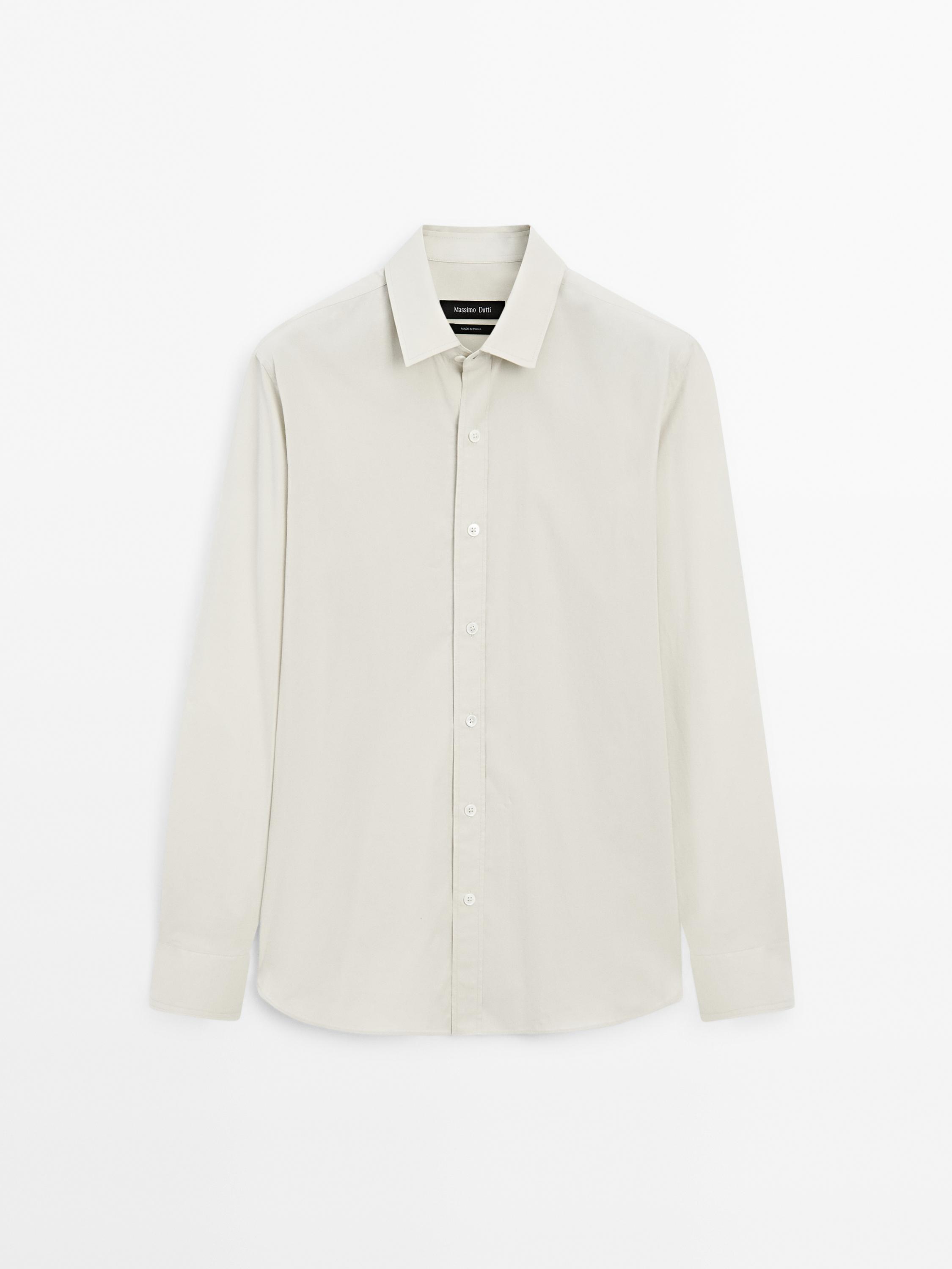 Regular-fit 100% cotton shirt