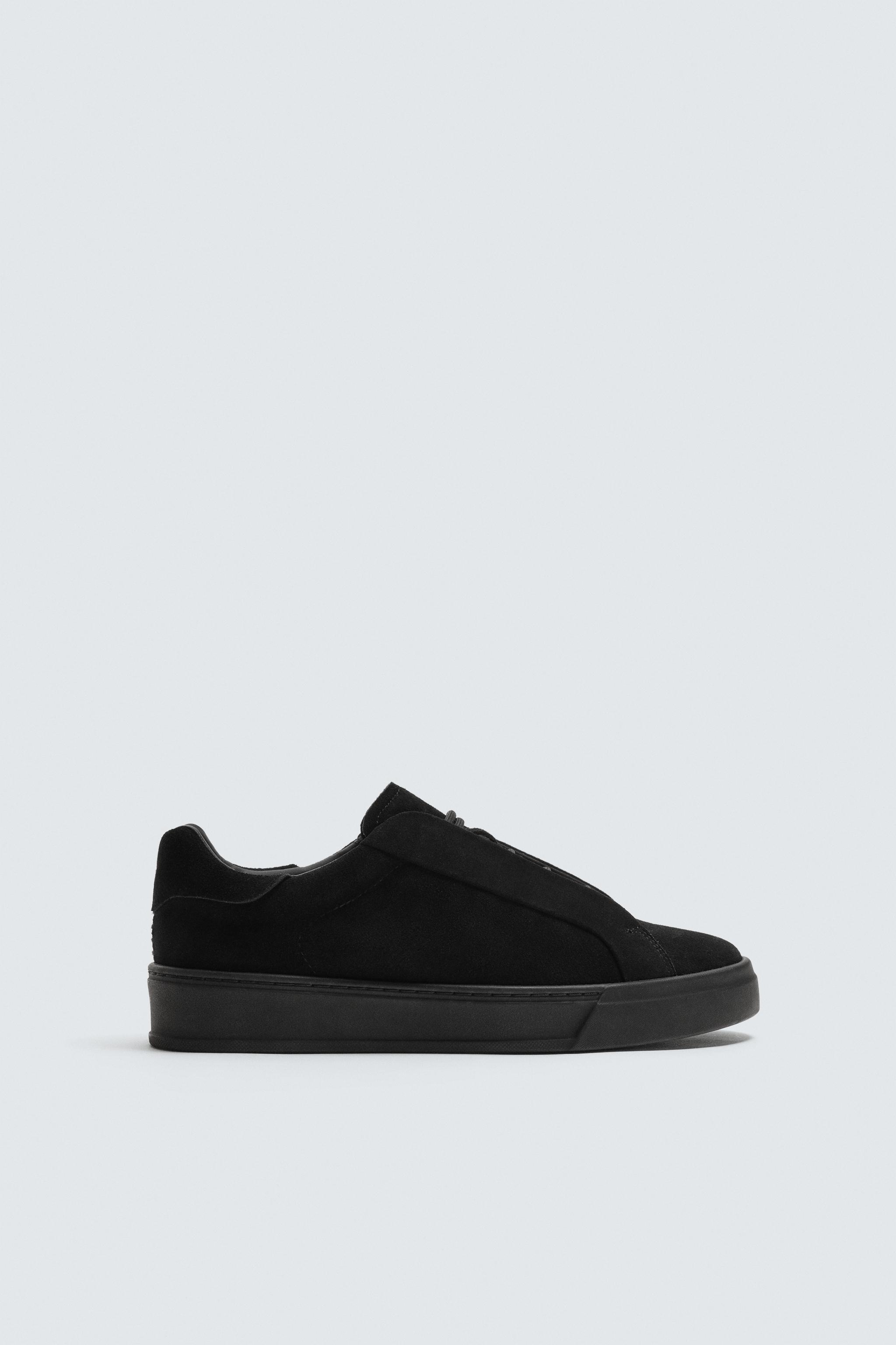 MONOCHROME LEATHER SNEAKERS