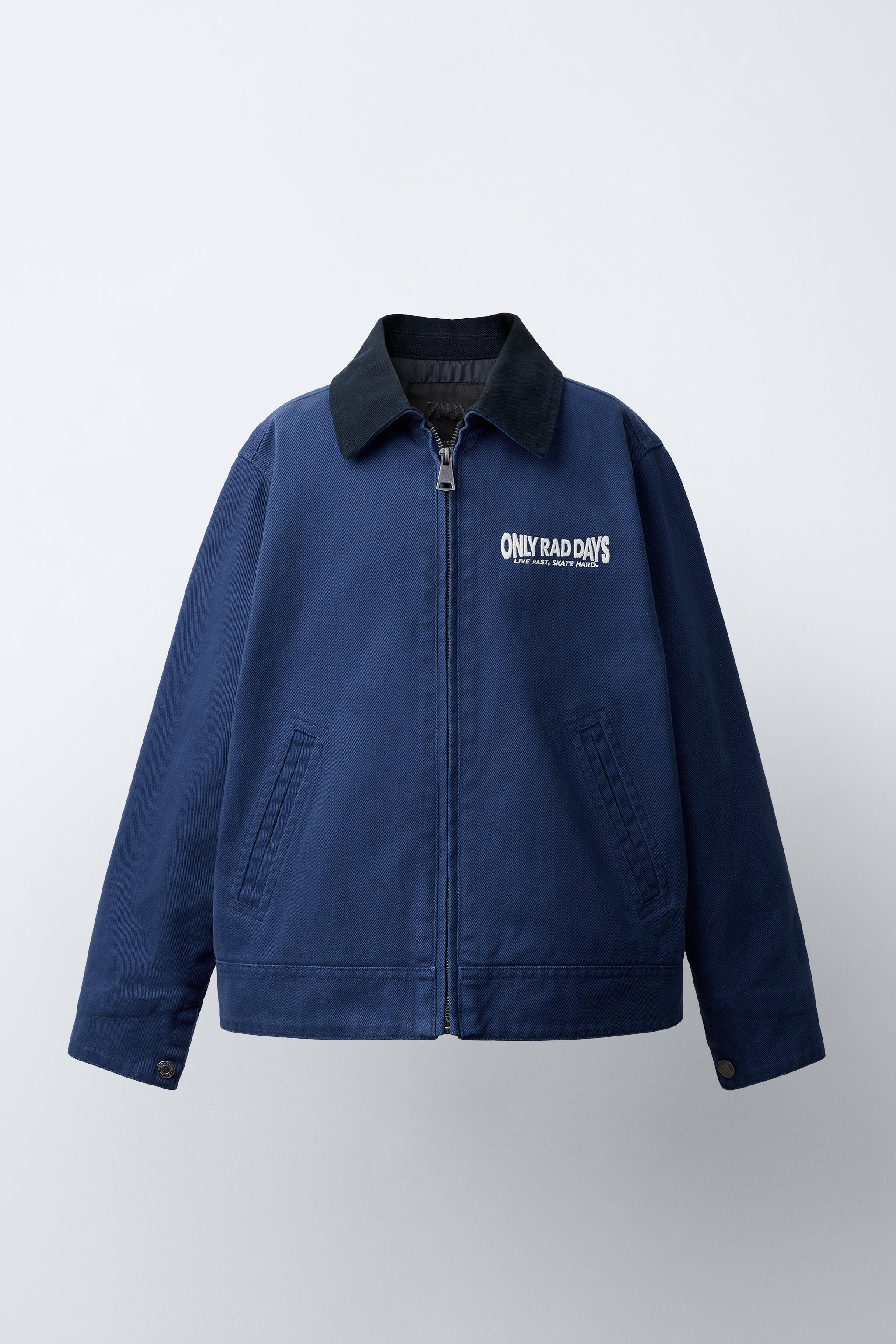 EMBROIDERED TEXT JACKET