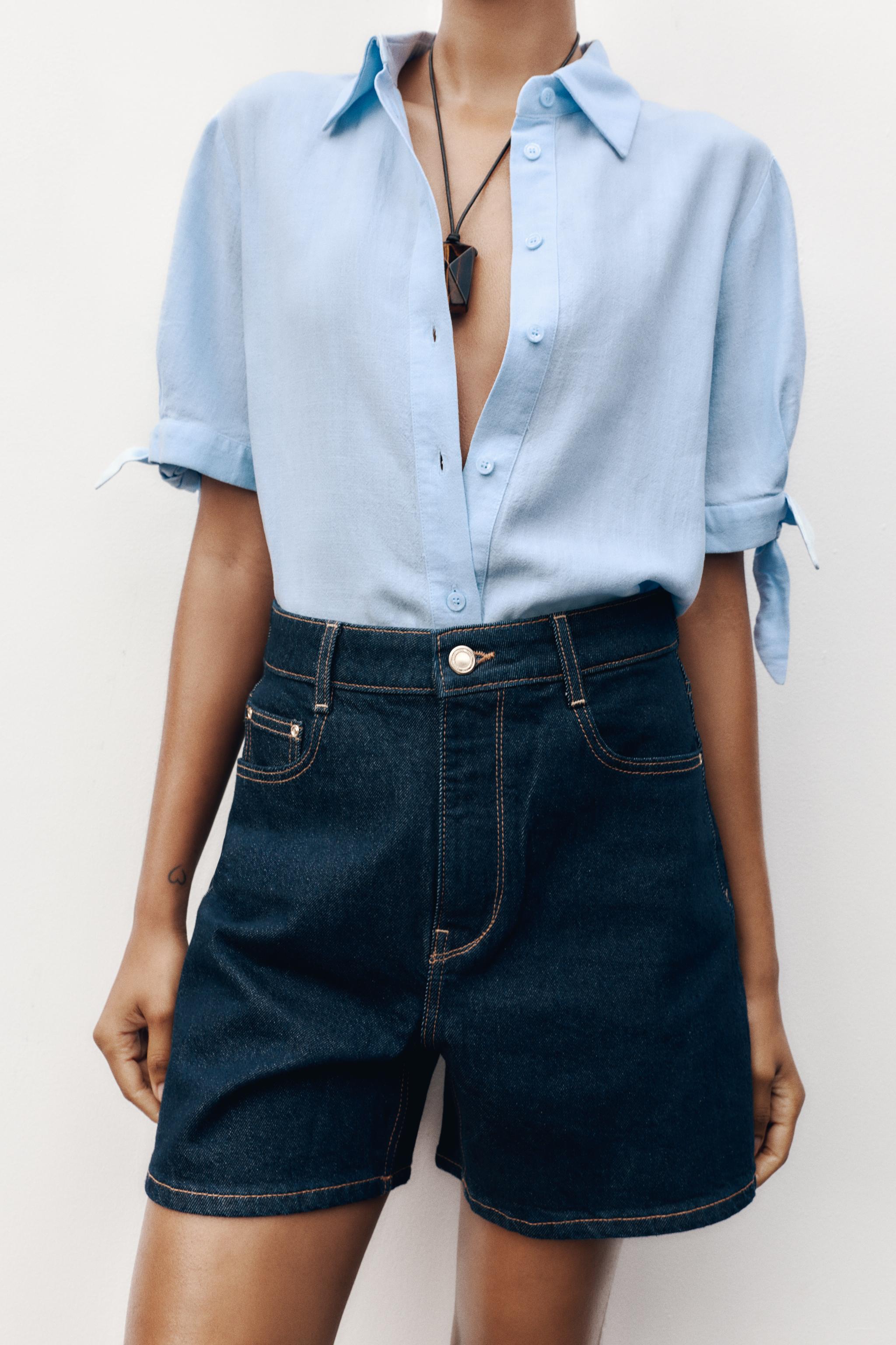 Z1975 HIGH-WAISTED MOM FIT SHORTS