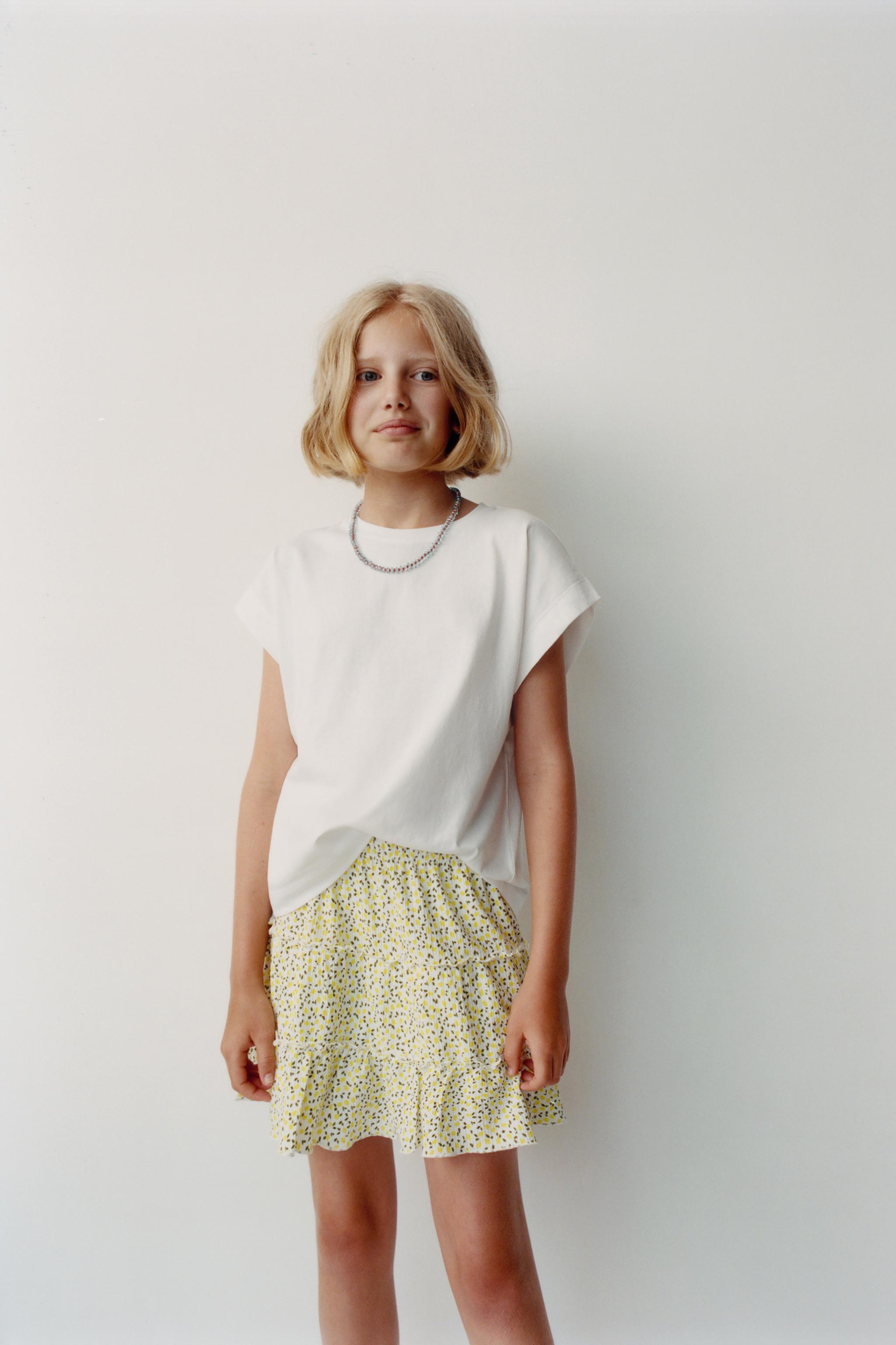 TEXTURED PRINT SKORT