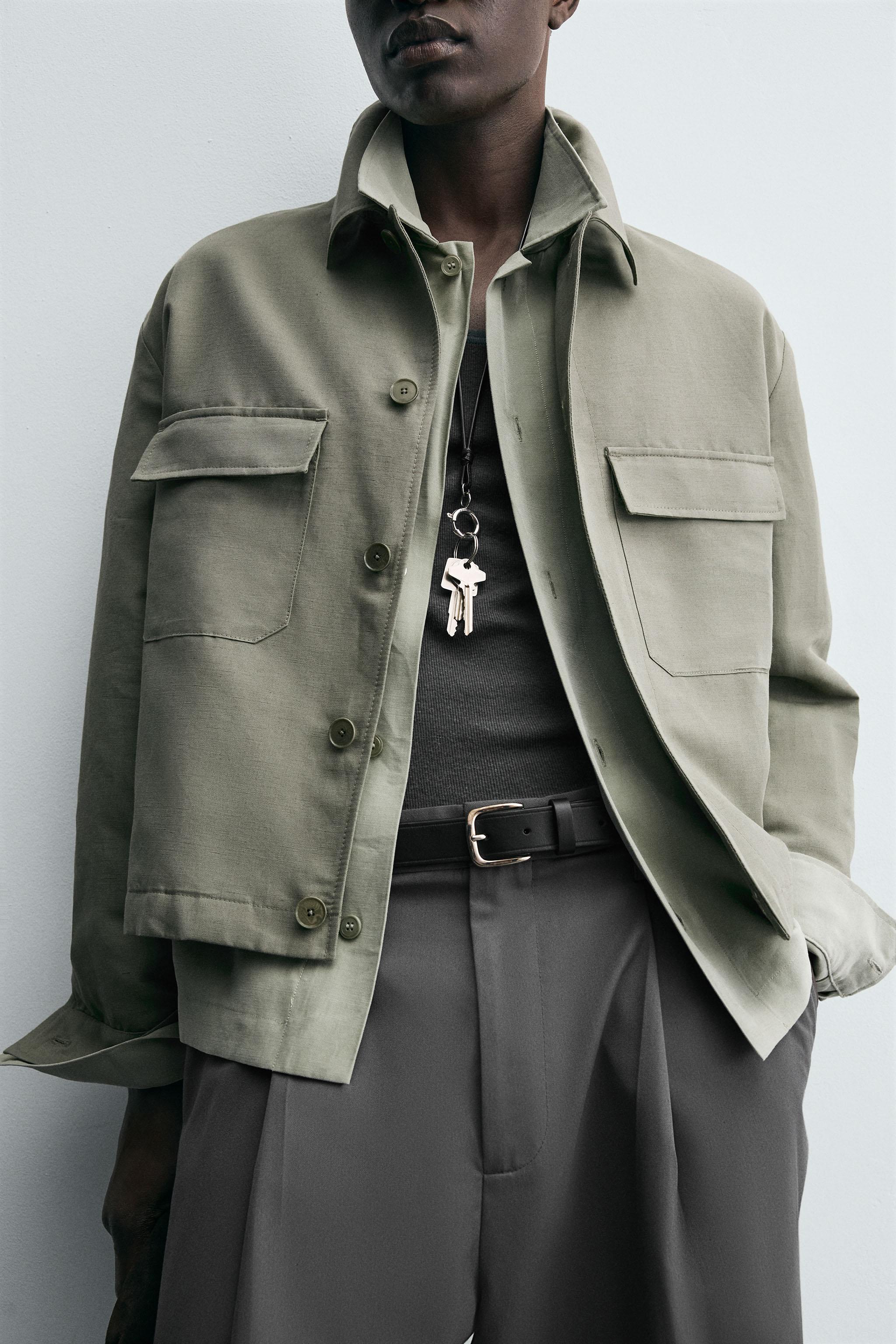 BOXY FIT POCKET OVERSHIRT