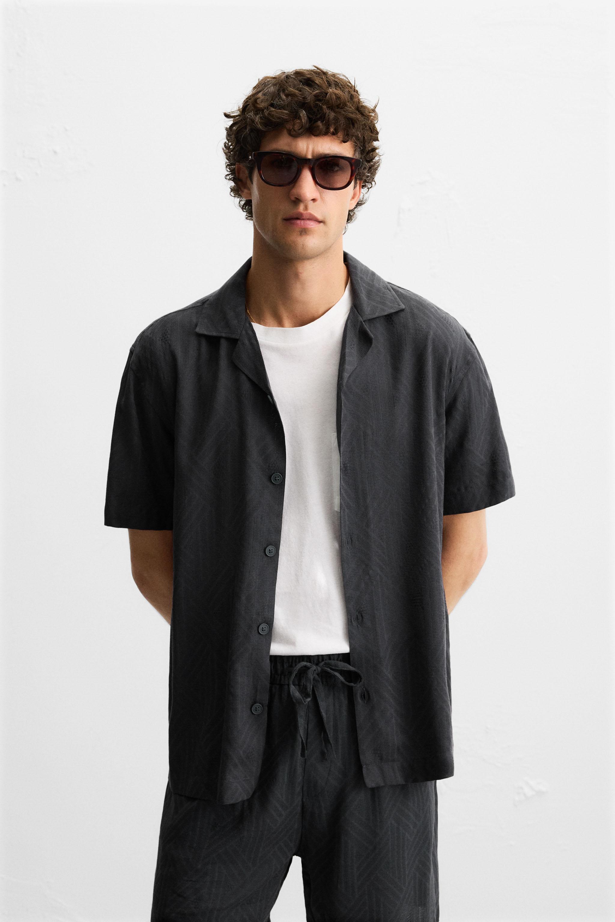 GEOMETRIC JACQUARD SHIRT