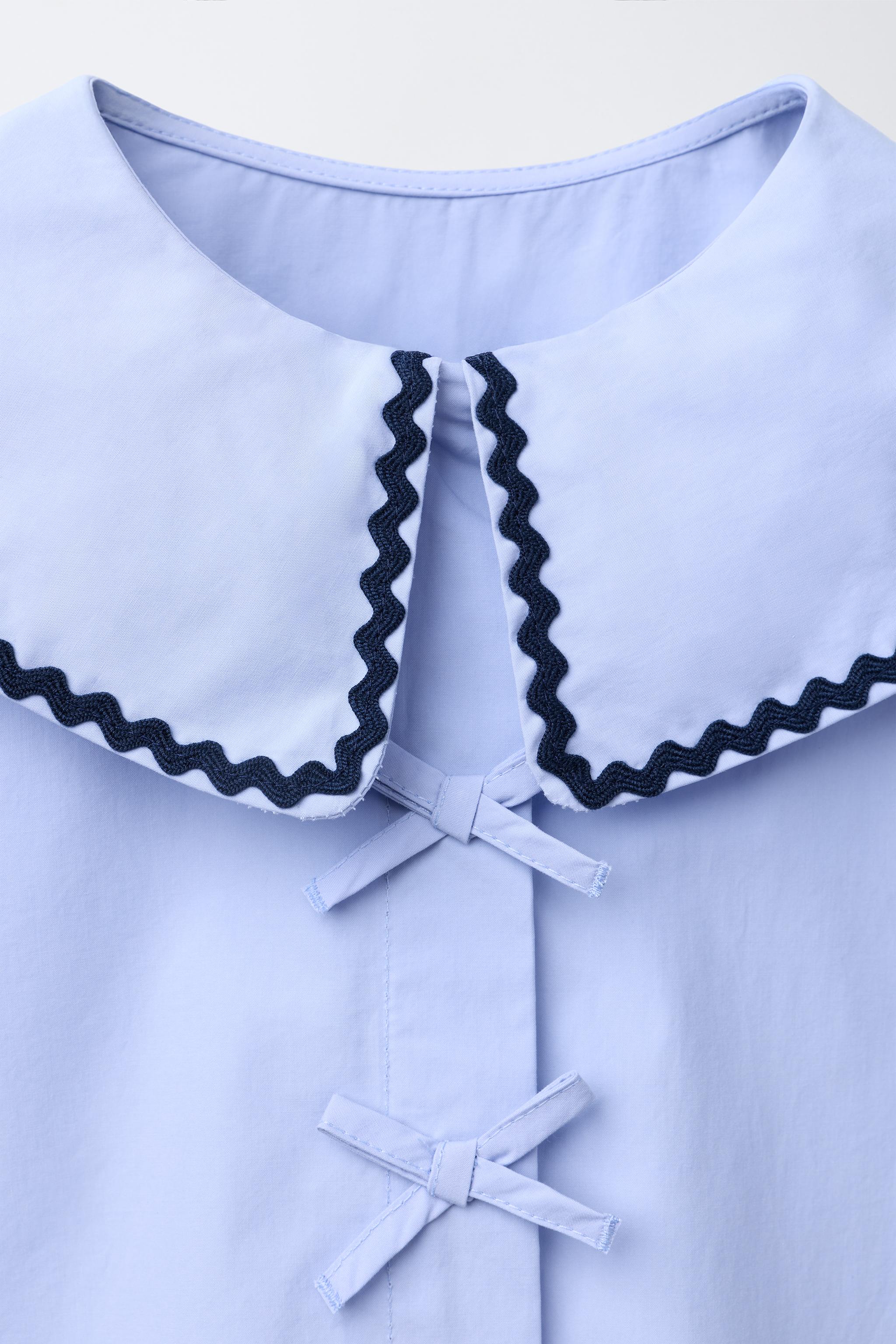 WAVY TRIM COLLAR SHIRT