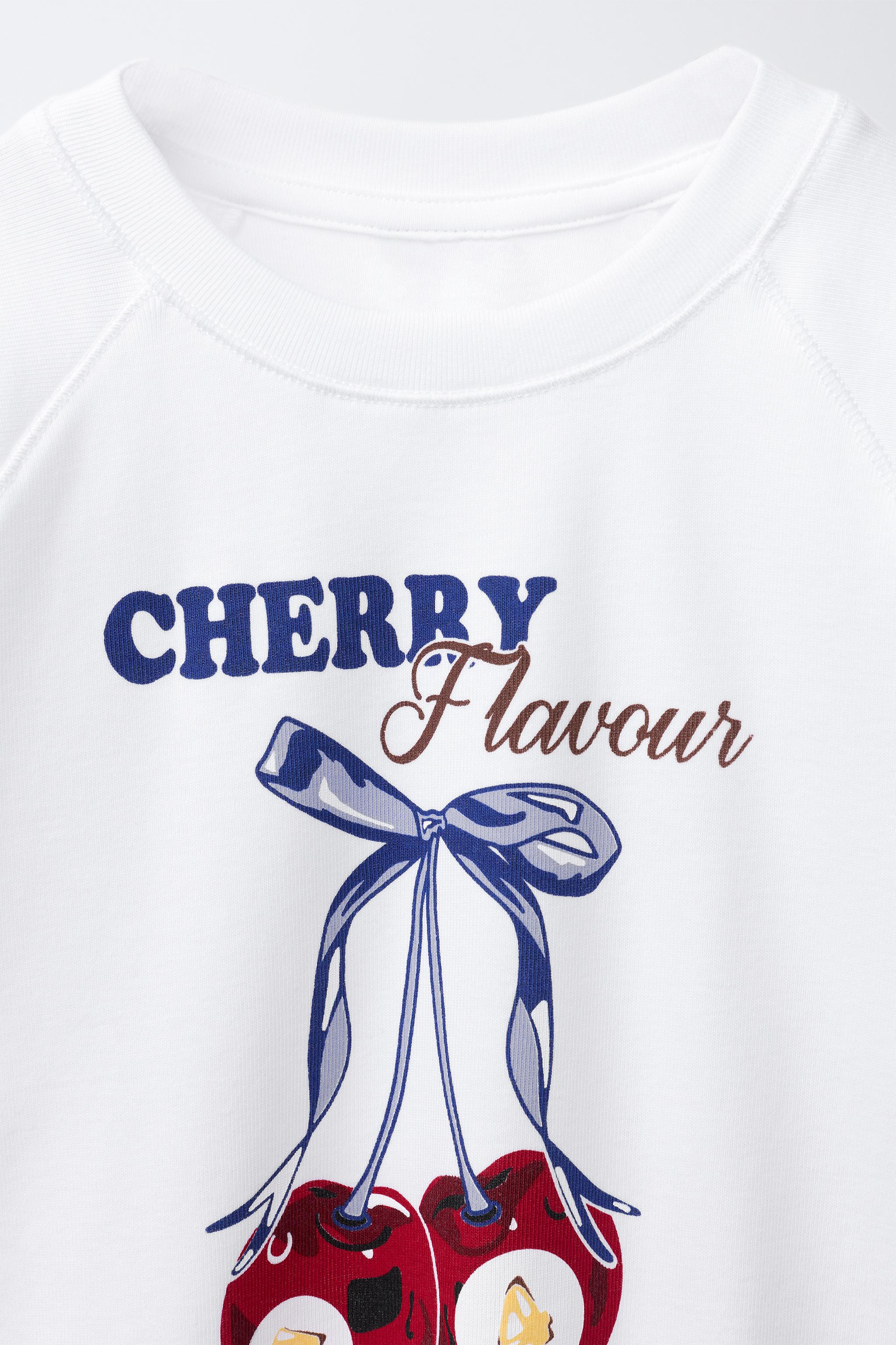 CHERRY PRINT T-SHIRT