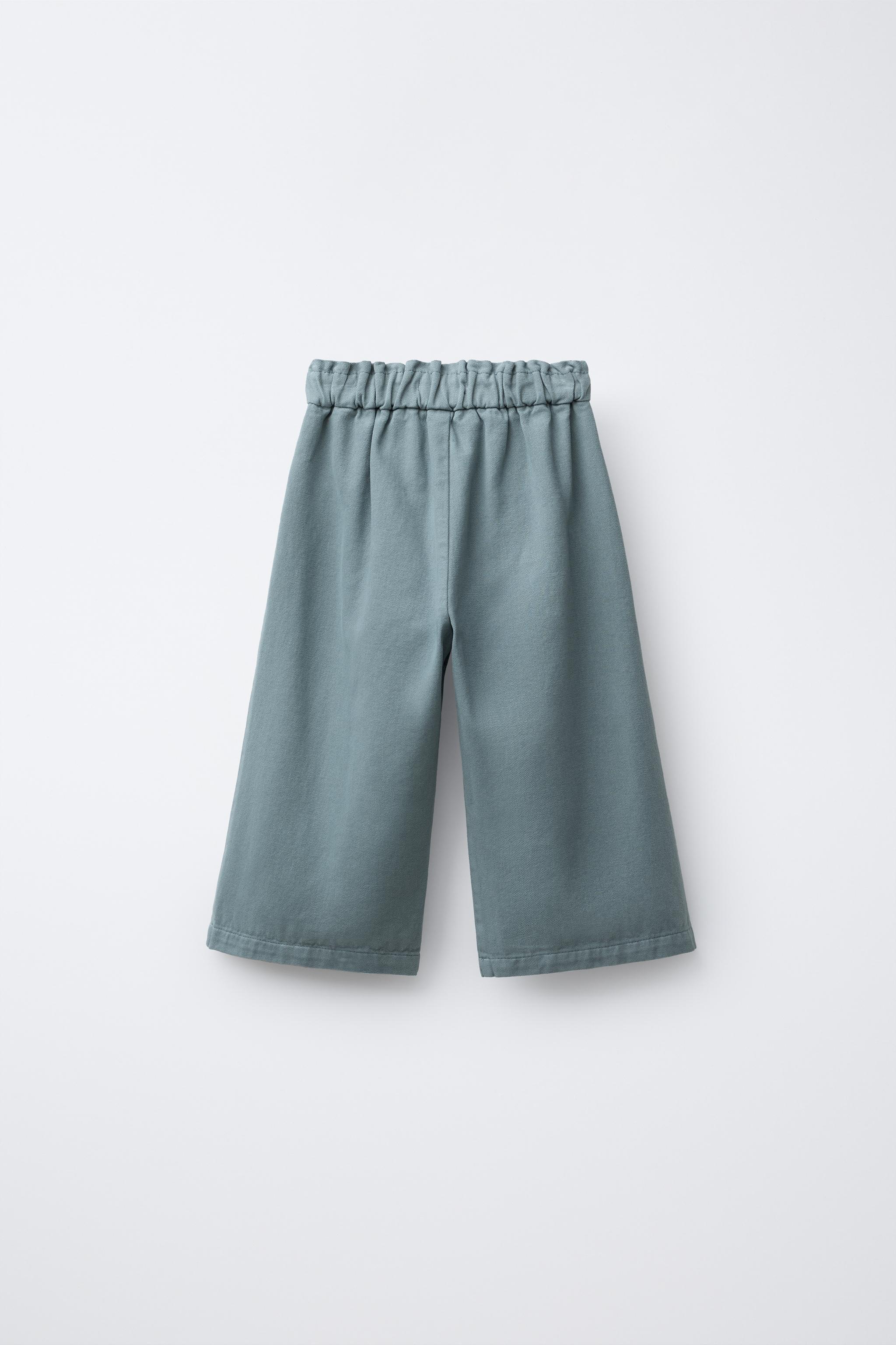 EMBROIDERED POCKET PANTS