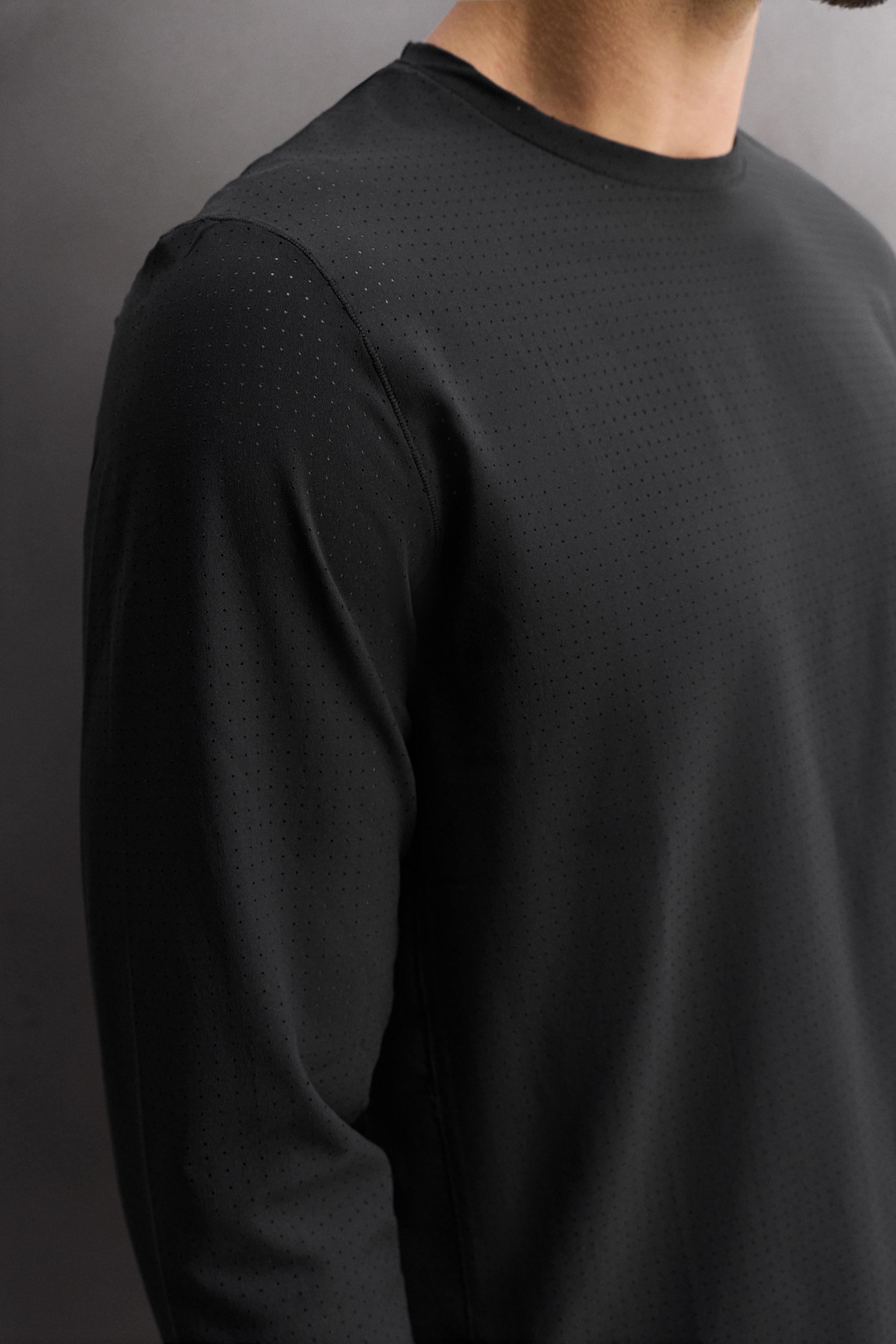PERFORATED LONG SLEEVE T-SHIRT